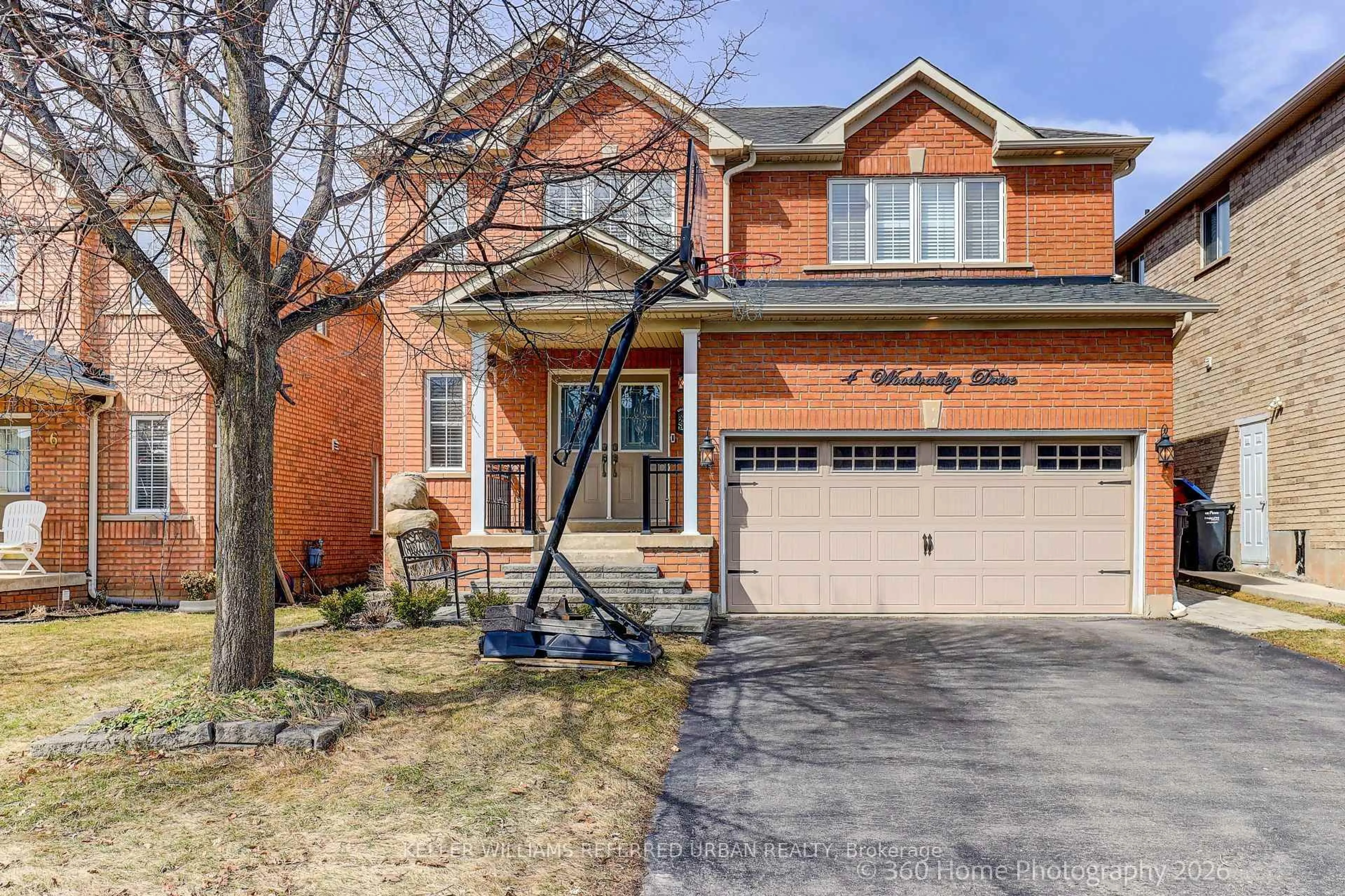 Home with brick exterior material, street for 4 Woodvalley Dr, Brampton Ontario L7A 1Z6
