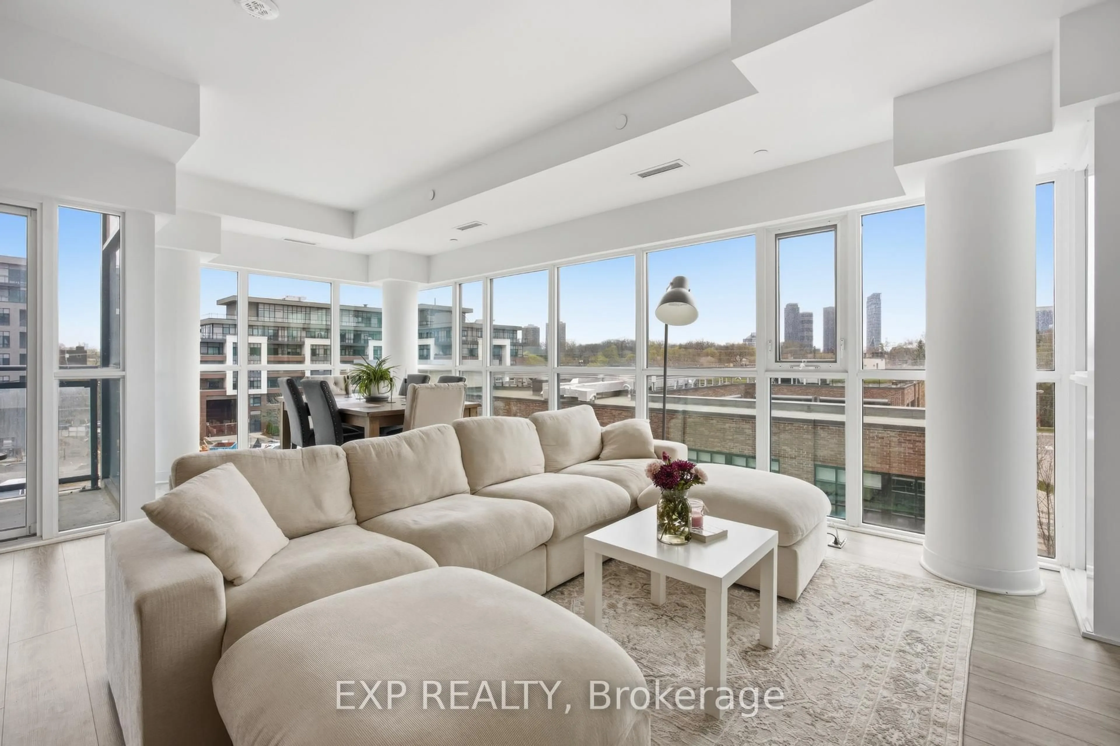 Living room with furniture, unknown for 25 neighbourhood Lane, Toronto Ontario M8Y 0C4