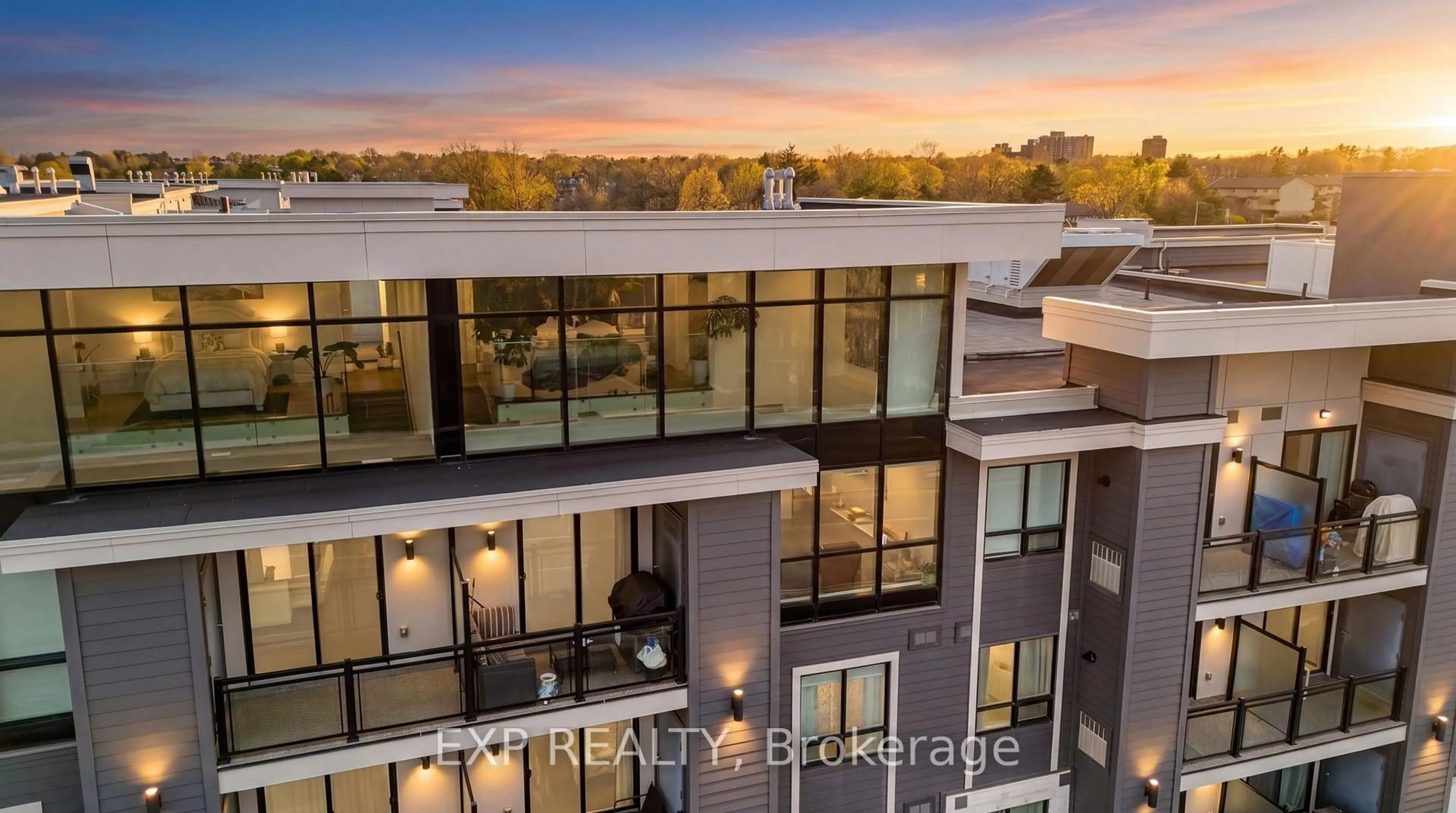 A pic from outside/outdoor area/front of a property/back of a property/a pic from drone, city buildings view from balcony for 3170 Erin Mills Pkwy #434, Mississauga Ontario L5L 1W8