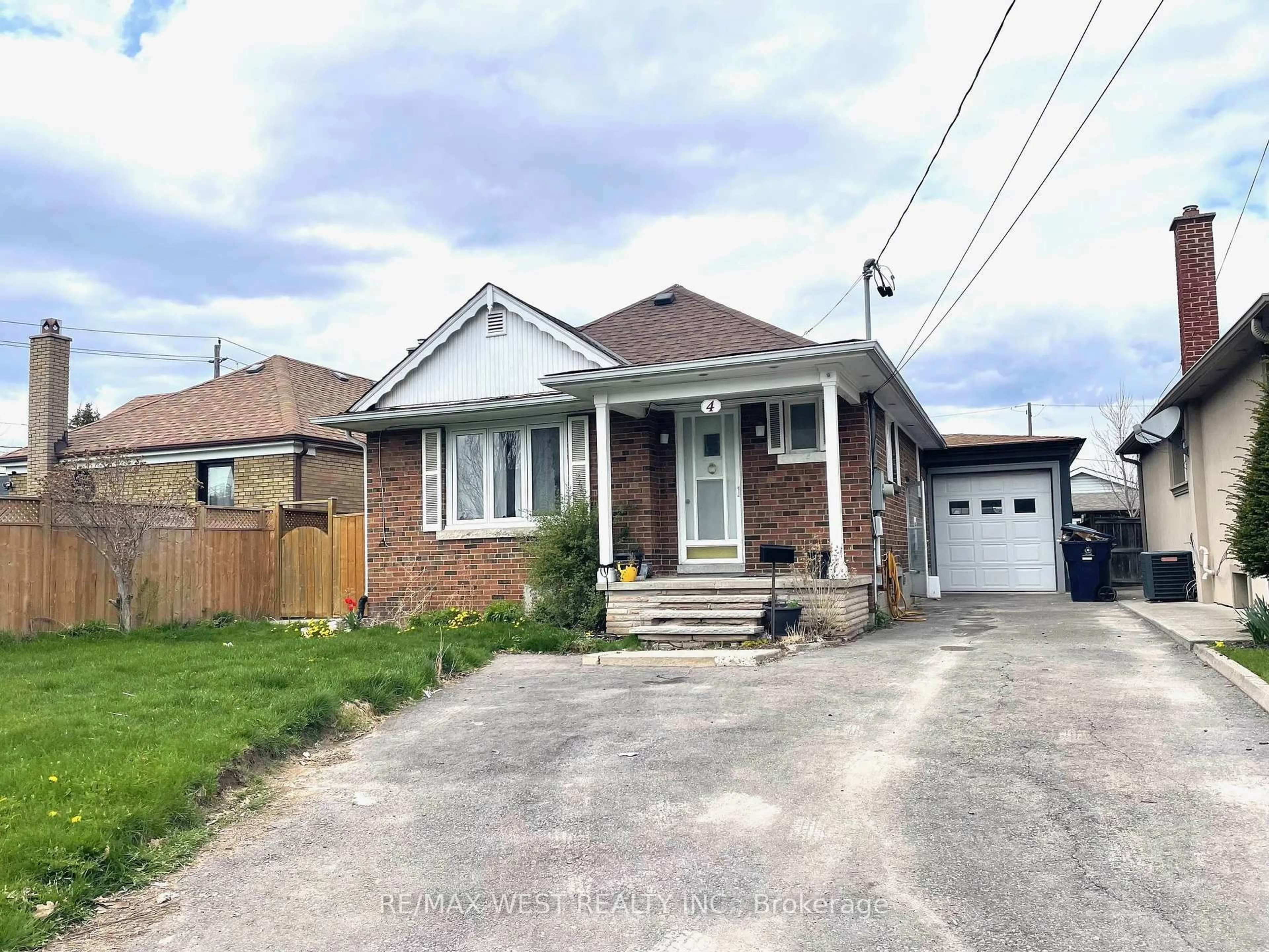 Home with brick exterior material, street for 4 Parkchester Rd, Toronto Ontario M6M 2R9