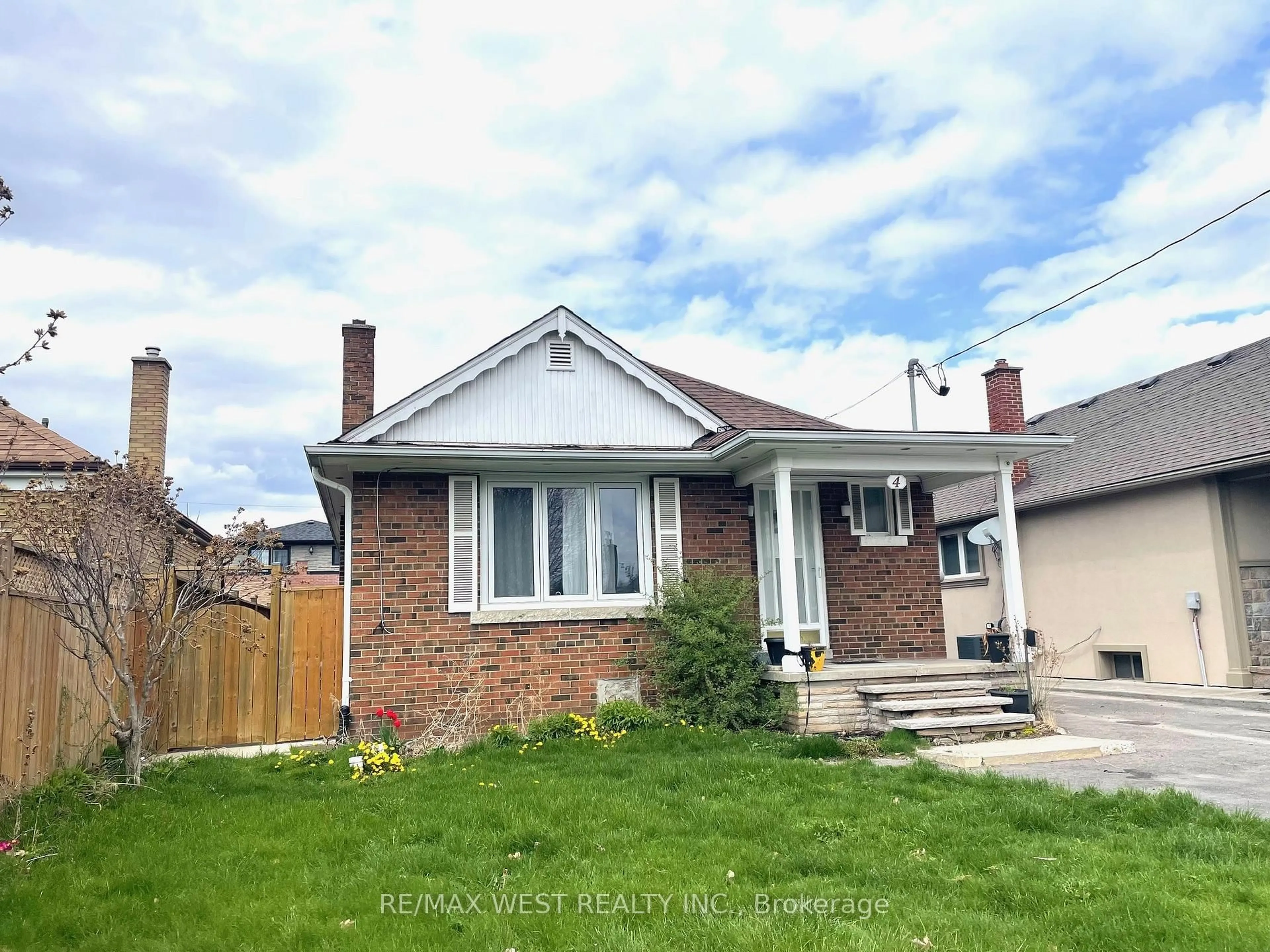 Home with brick exterior material, street for 4 Parkchester Rd, Toronto Ontario M6M 2R9