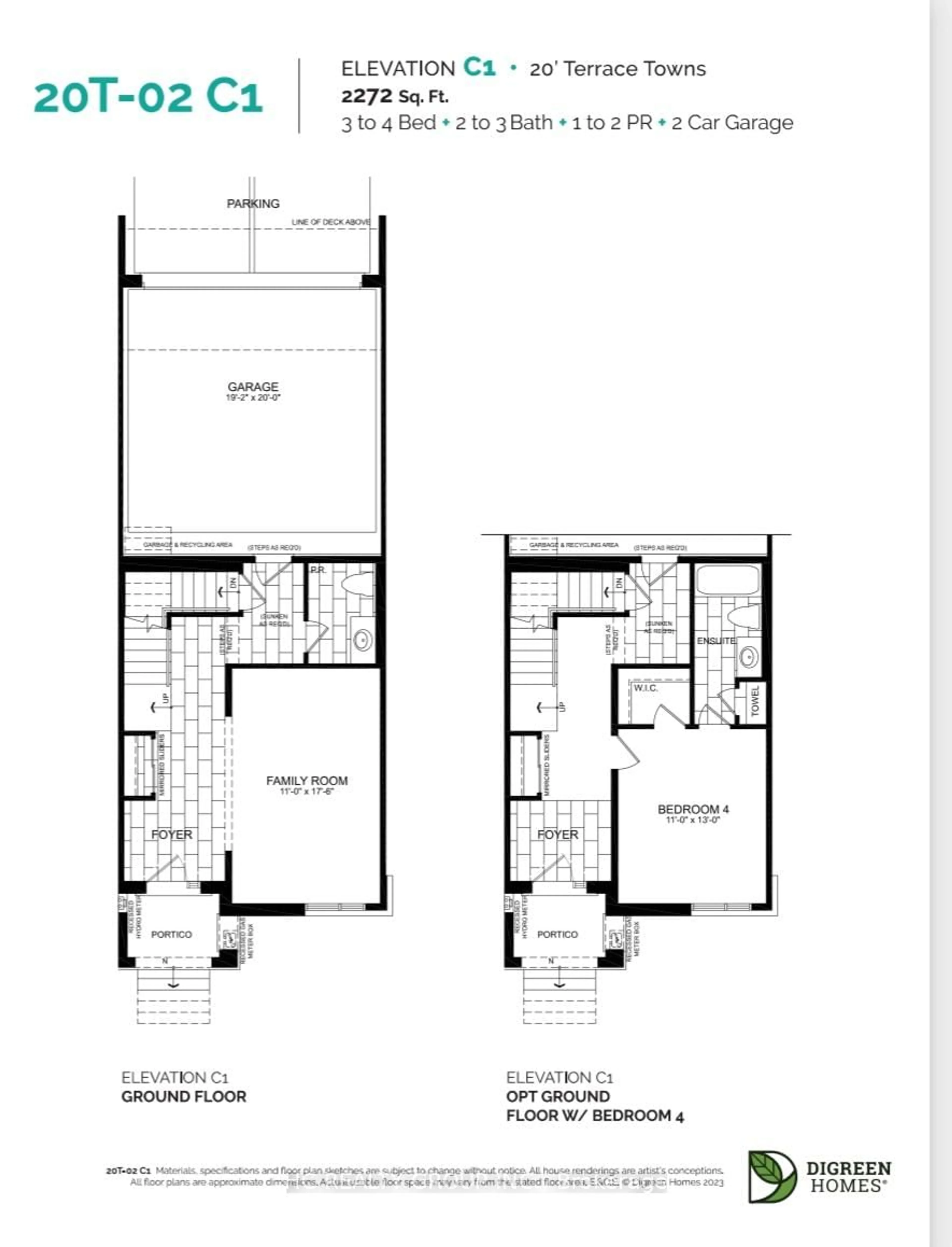 Floor plan for 3304 -Lot 122 Taha Gdns, Oakville Ontario L6M 5S9