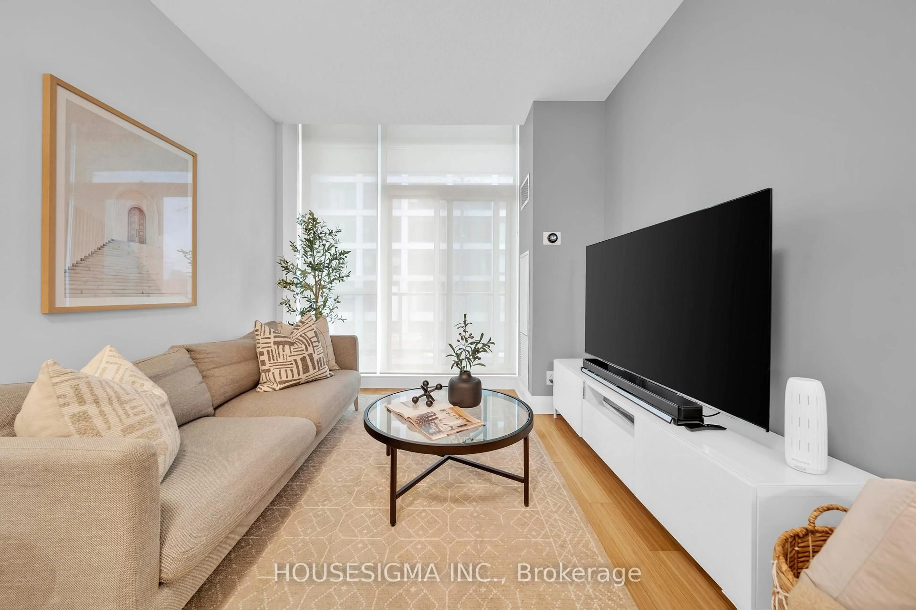 Living room with furniture, unknown for 1185 The Queensway Ave #208, Toronto Ontario M8Z 0C6