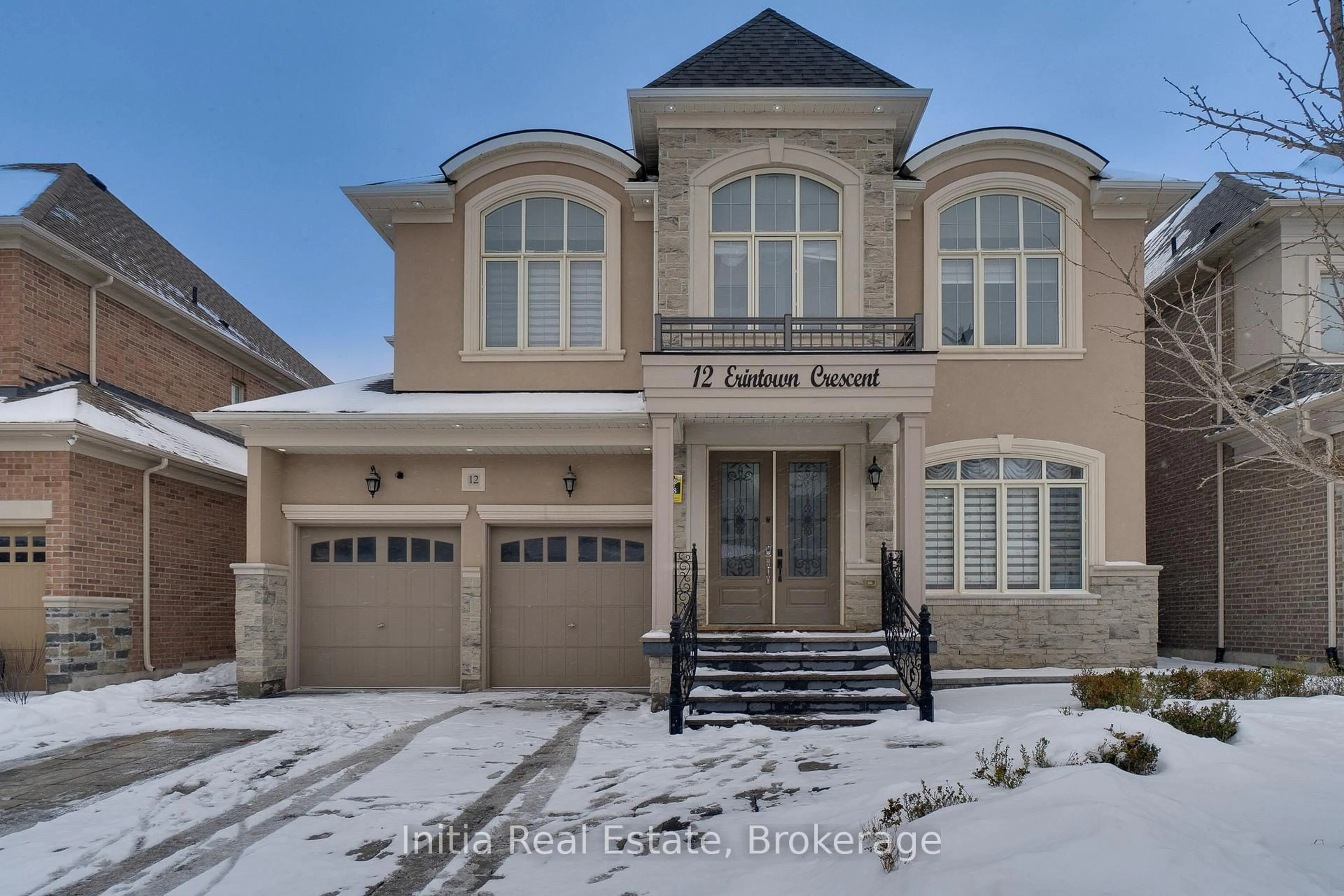 Home with brick exterior material, street for 12 Erintown Cres, Brampton Ontario L6P 4H2