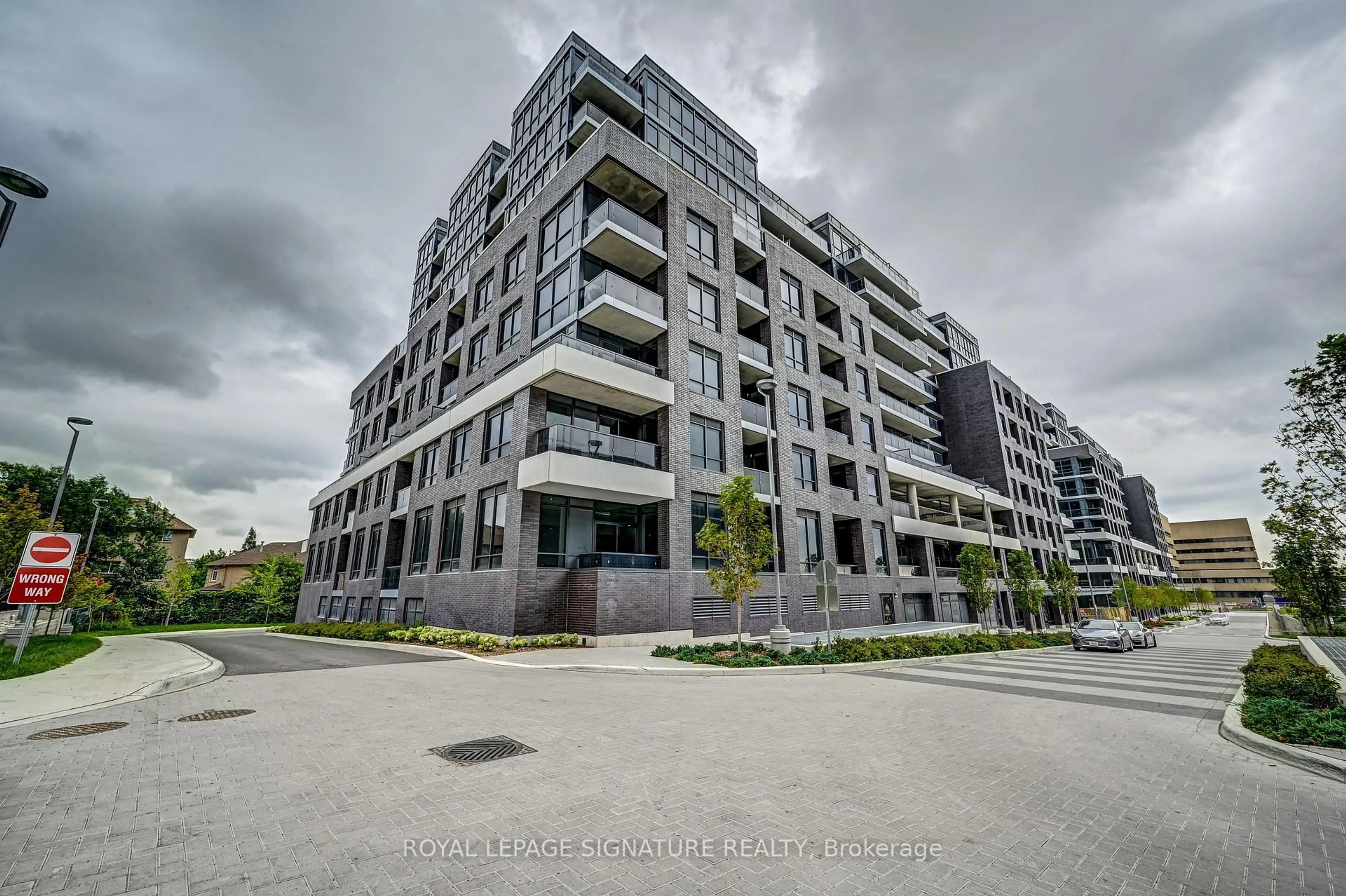 A pic from outside/outdoor area/front of a property/back of a property/a pic from drone, building for 26 Gibbs Rd #548, Toronto Ontario M9B 0E3