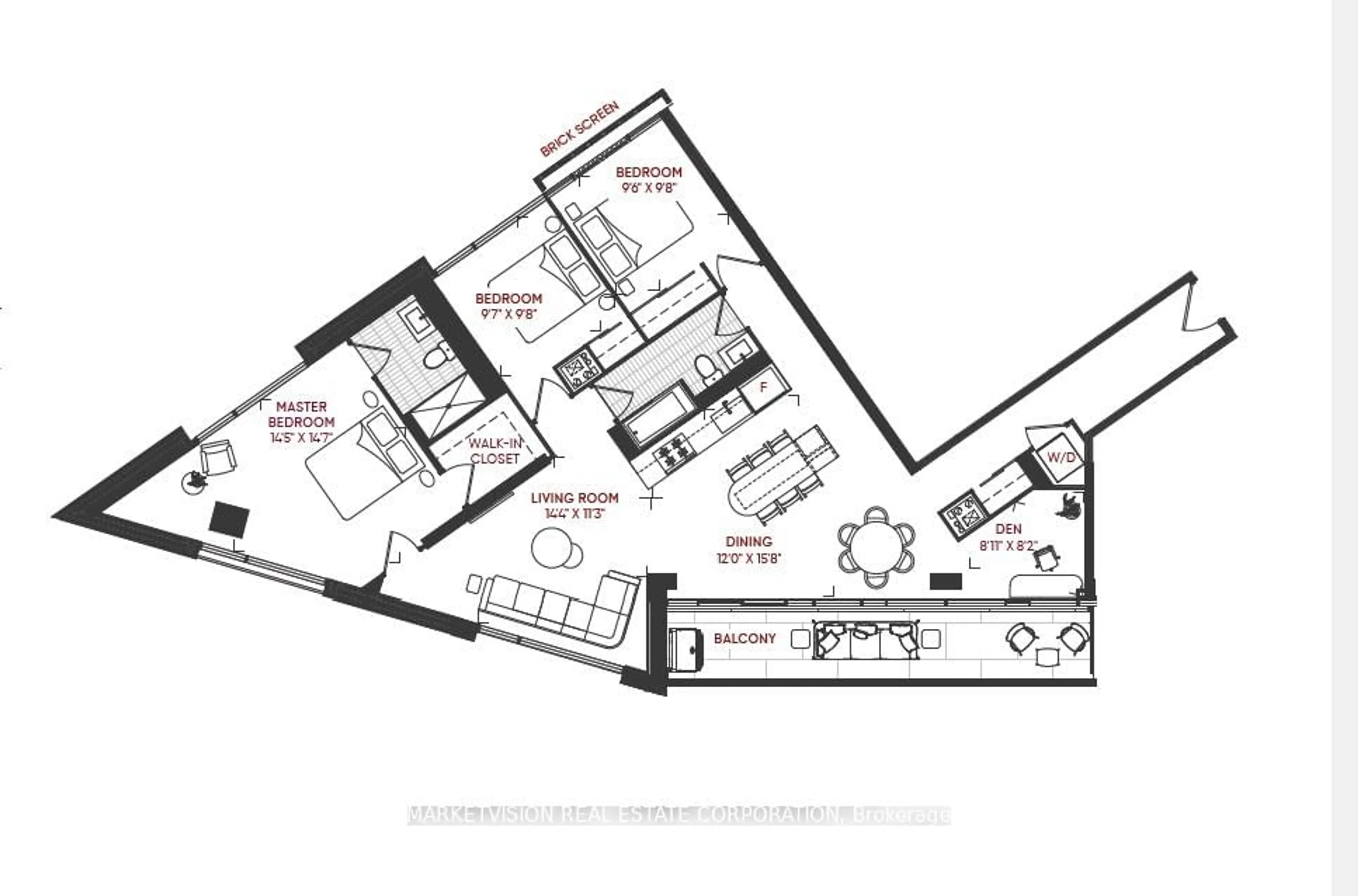 Floor plan for 2625 Dundas St #405, Toronto Ontario M6P 0C5