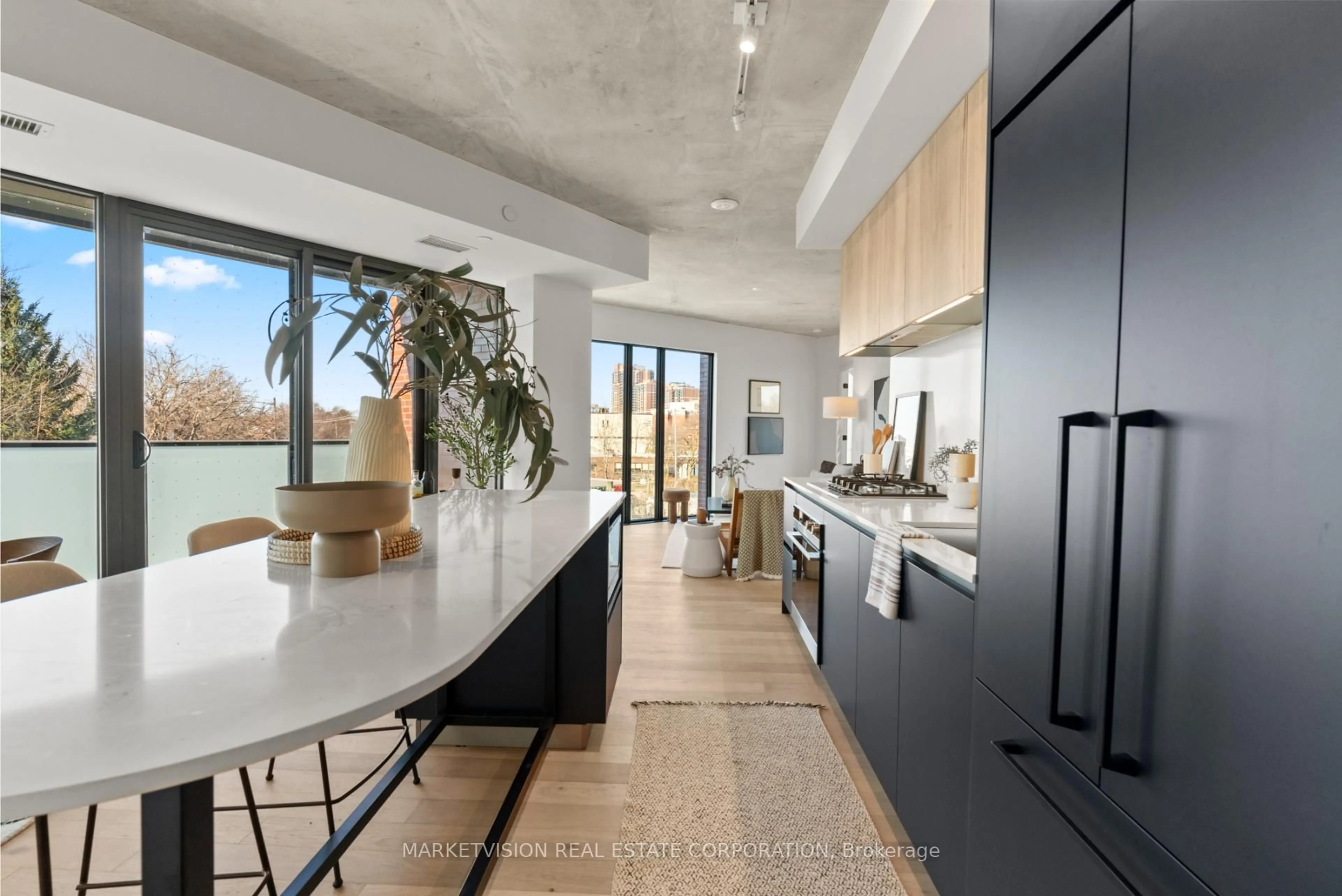Open concept kitchen, unknown for 2625 Dundas St #405, Toronto Ontario M6P 0C5