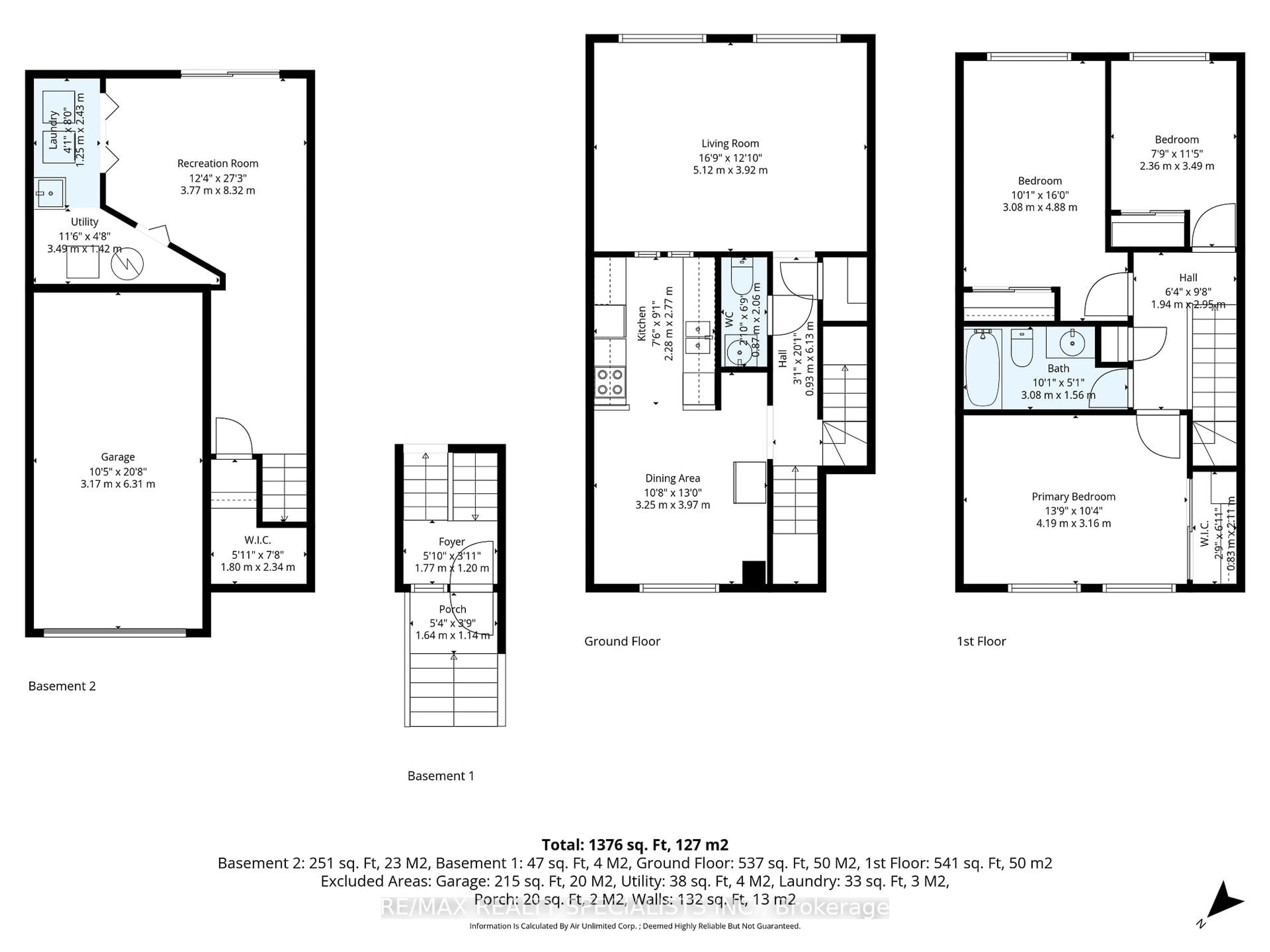 Floor plan for 24 Lincoln Crt, Brampton Ontario L6T 3Z2