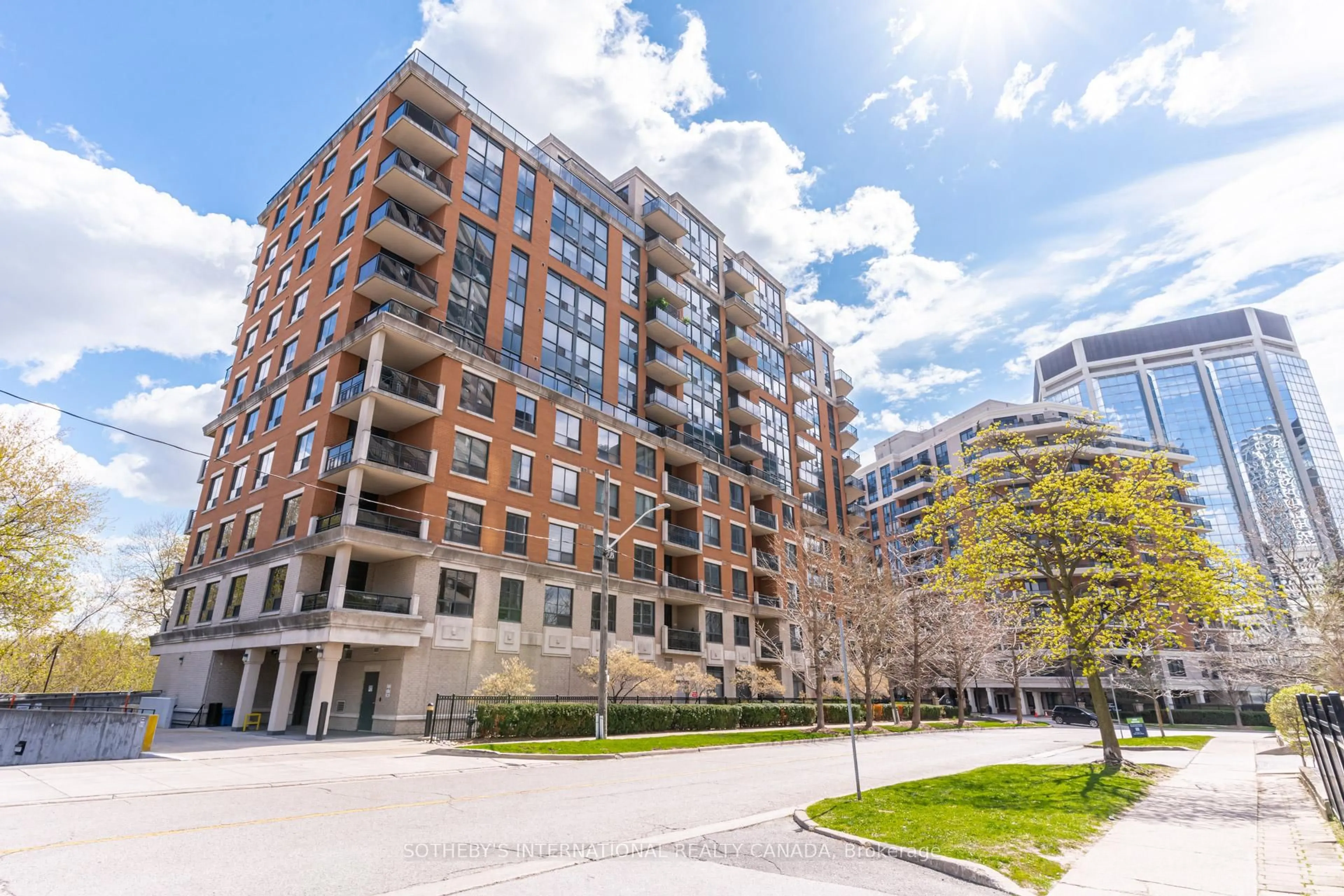 A pic from outside/outdoor area/front of a property/back of a property/a pic from drone, unknown for 1 Lomond Dr #705, Toronto Ontario M8X 2Z3