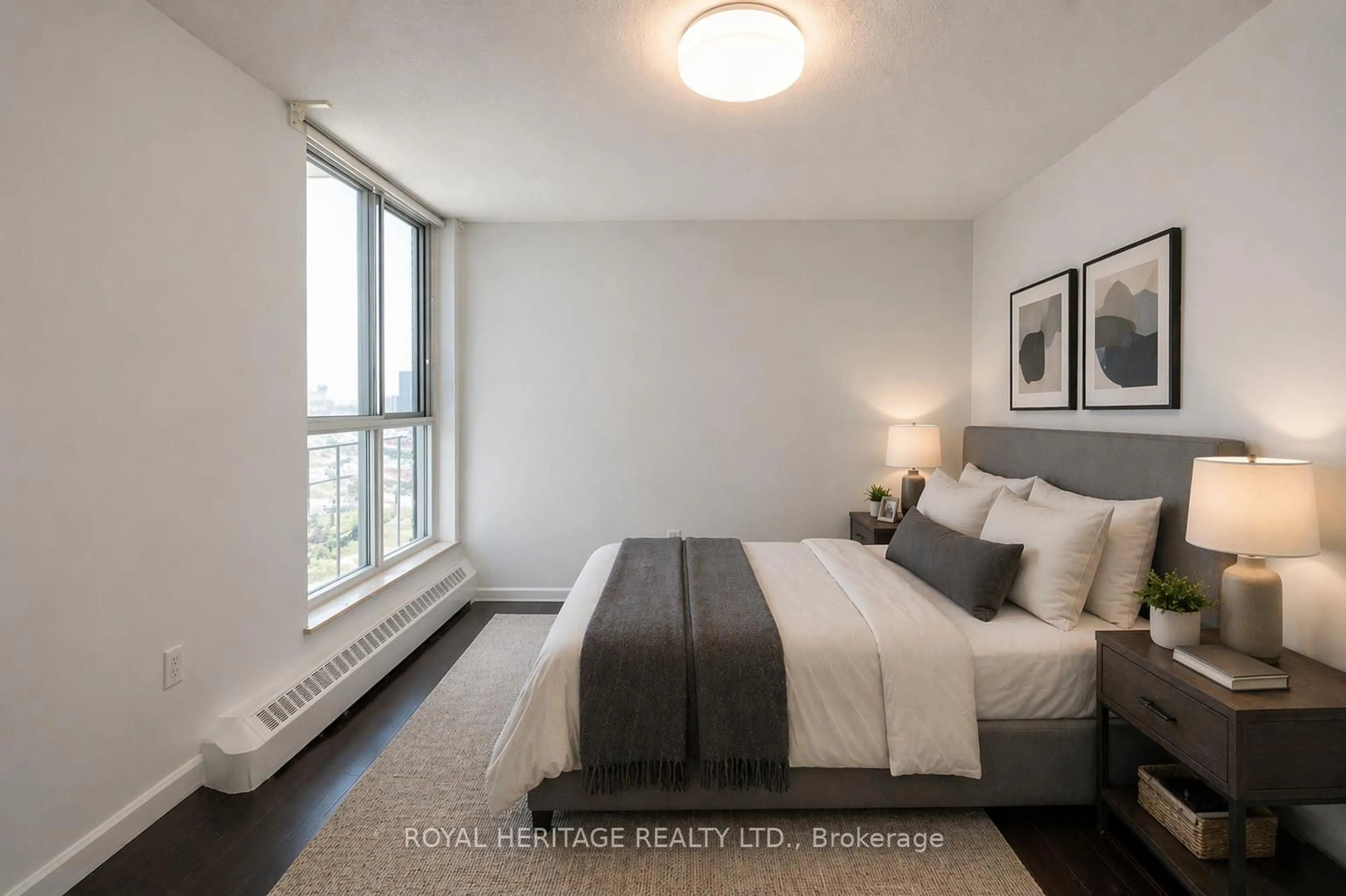 Bedroom with bed, unknown for 60 Southport St #908, Toronto Ontario M6S 3N4