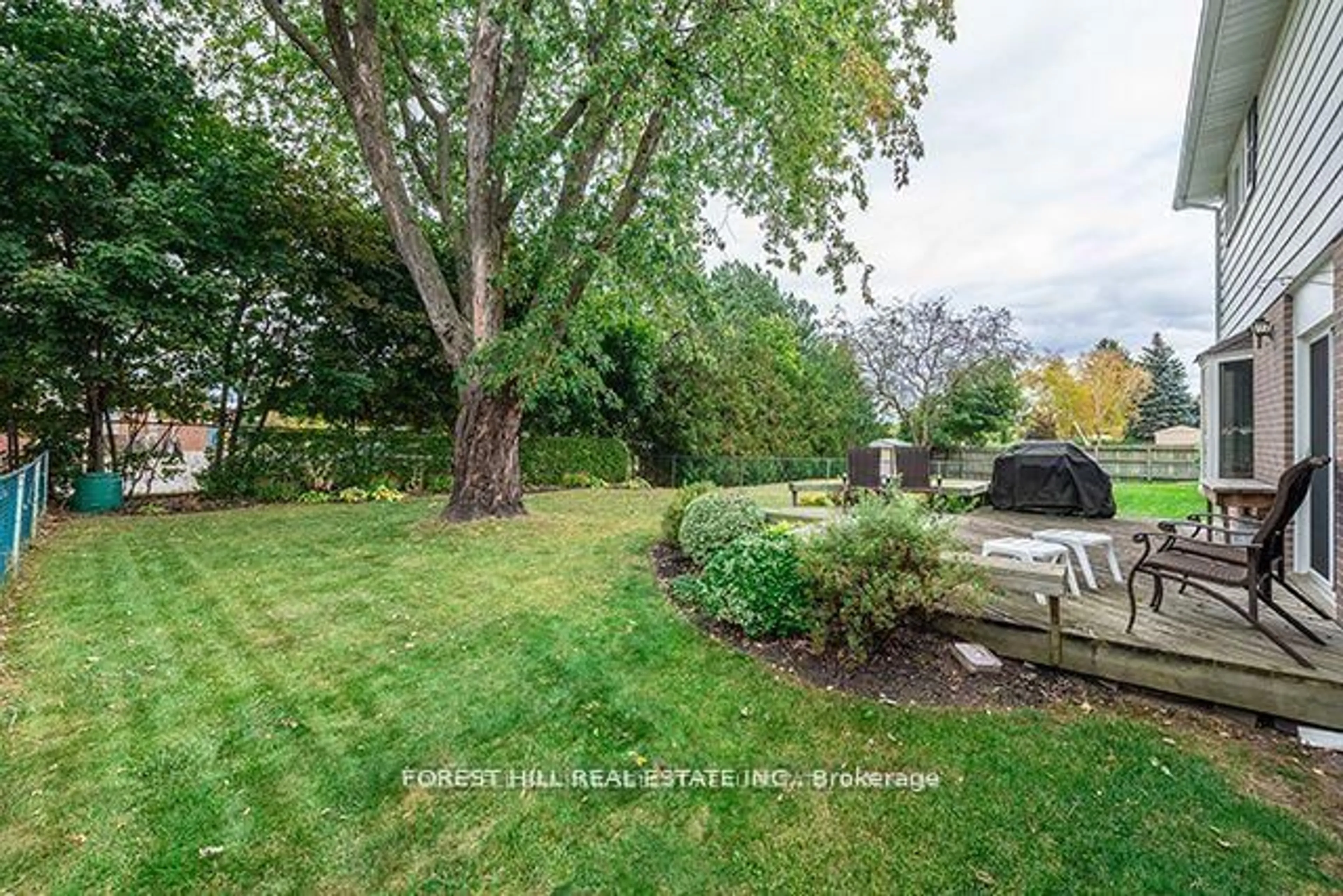 Patio, forest/trees view for 163 Birchlawn Rd, Caledon Ontario L7E 3W3