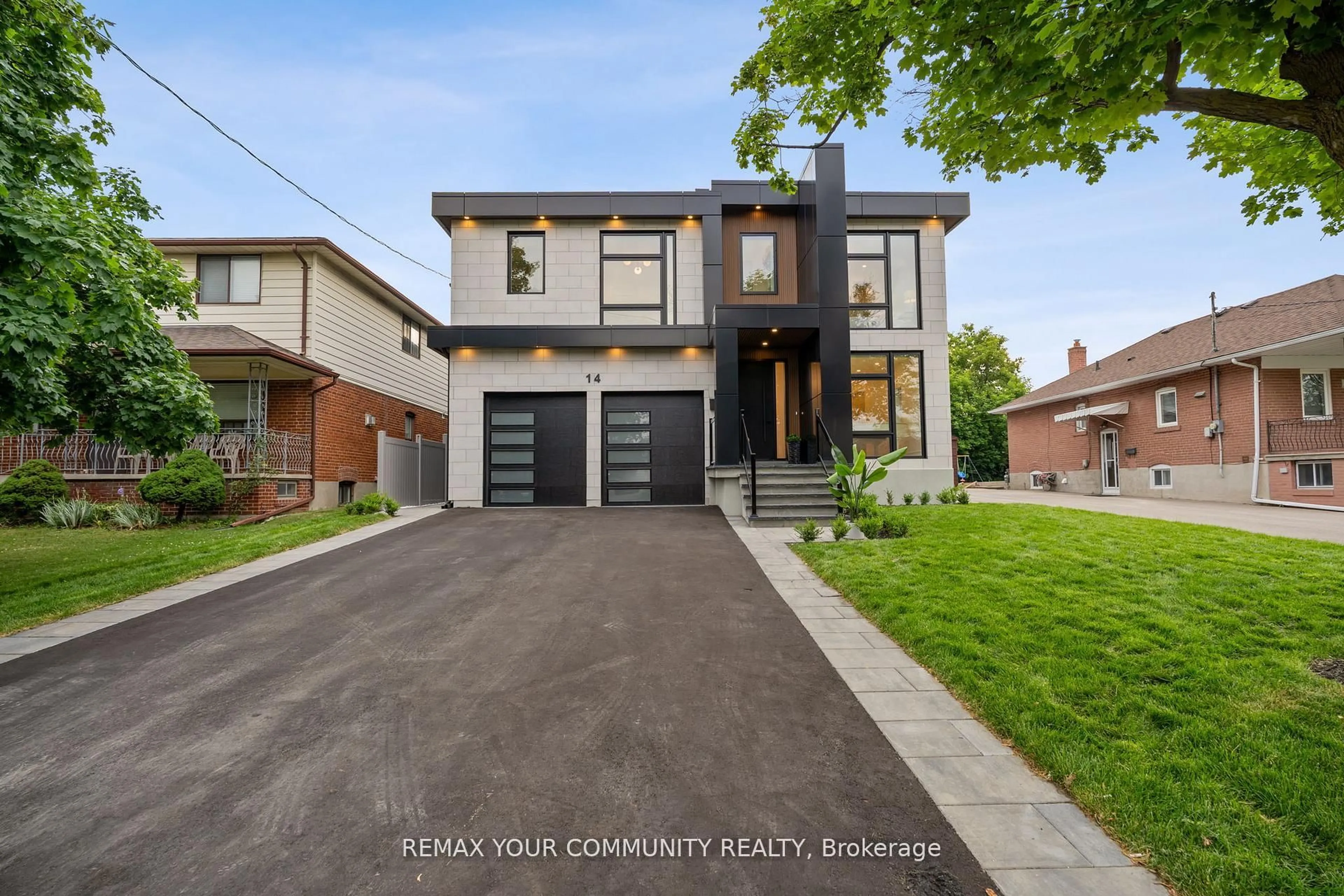 Home with brick exterior material, street for 14 Ranwood Dr, Toronto Ontario M9N 3E9