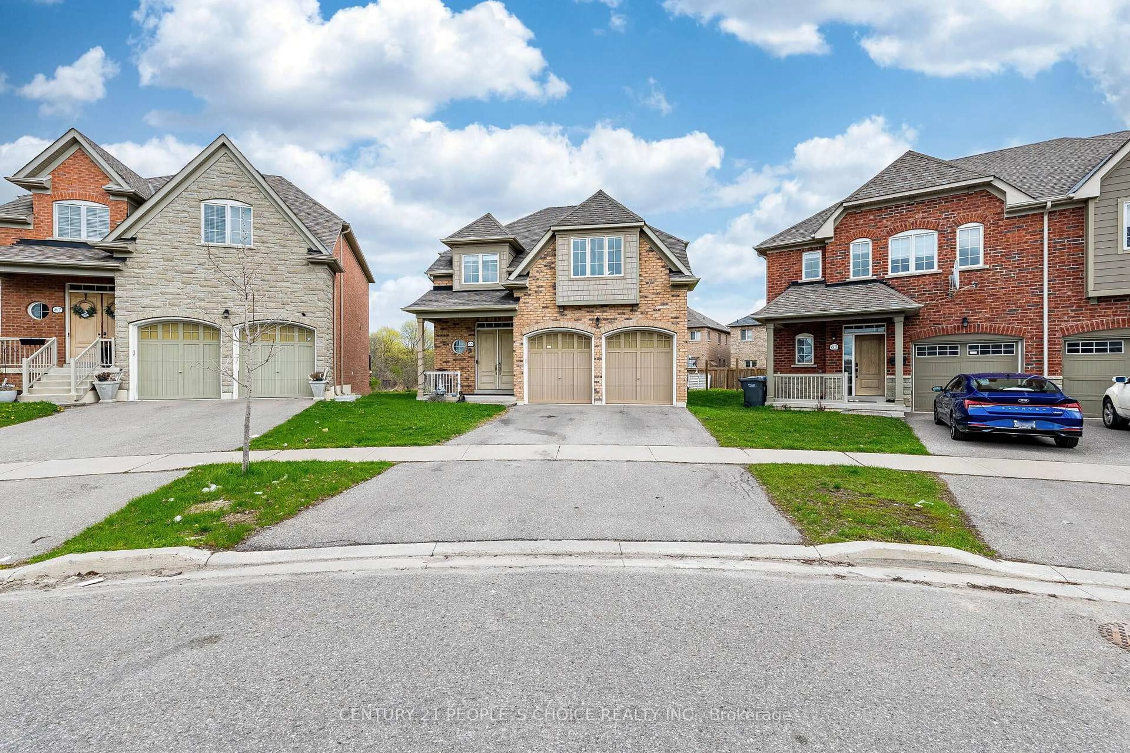 Home with brick exterior material, street for 65 Honeyview Tr, Brampton Ontario L6P 4A4