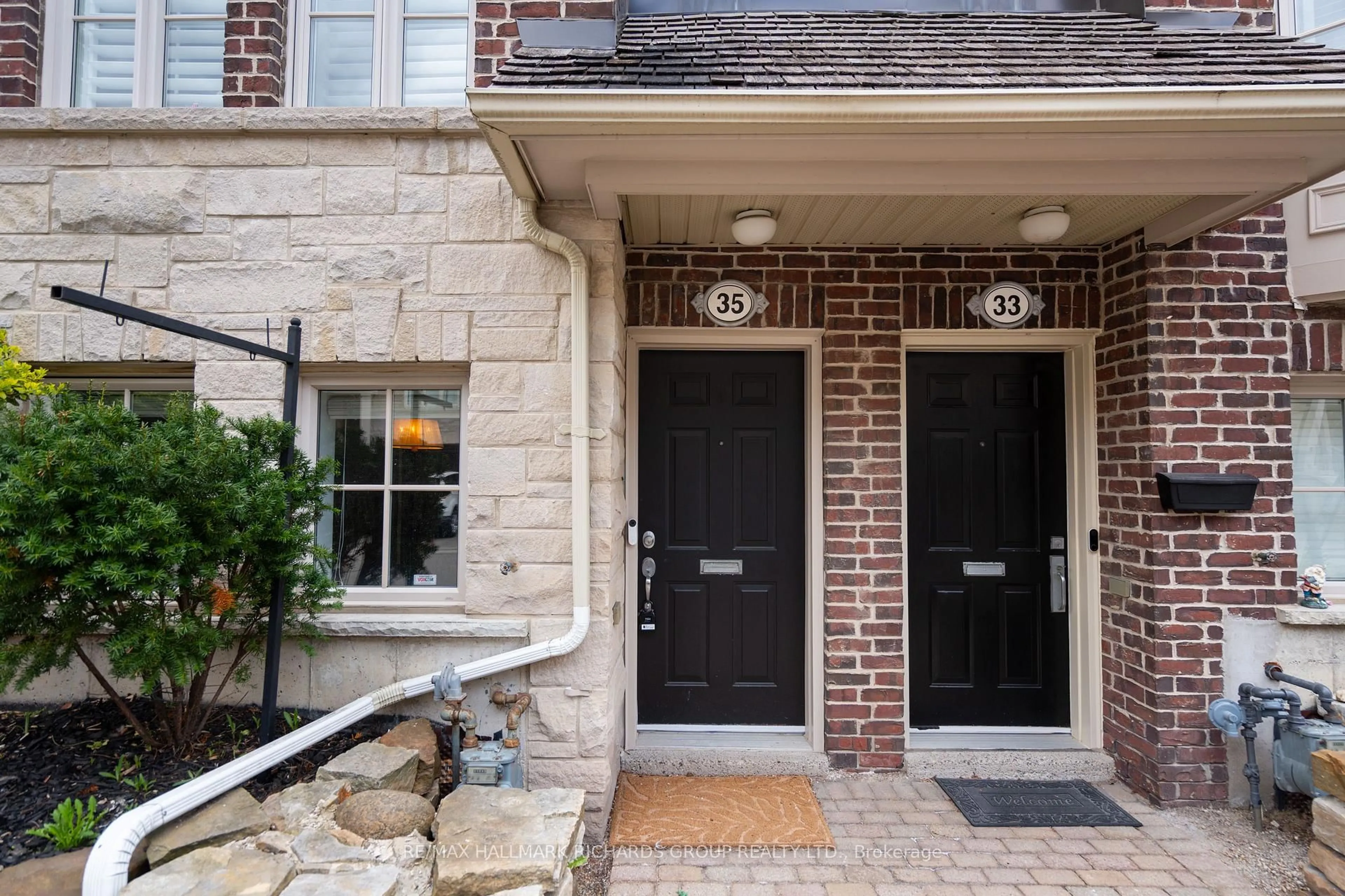 Home with brick exterior material, street for 35 Furrow Lane, Toronto Ontario M8Z 0A2