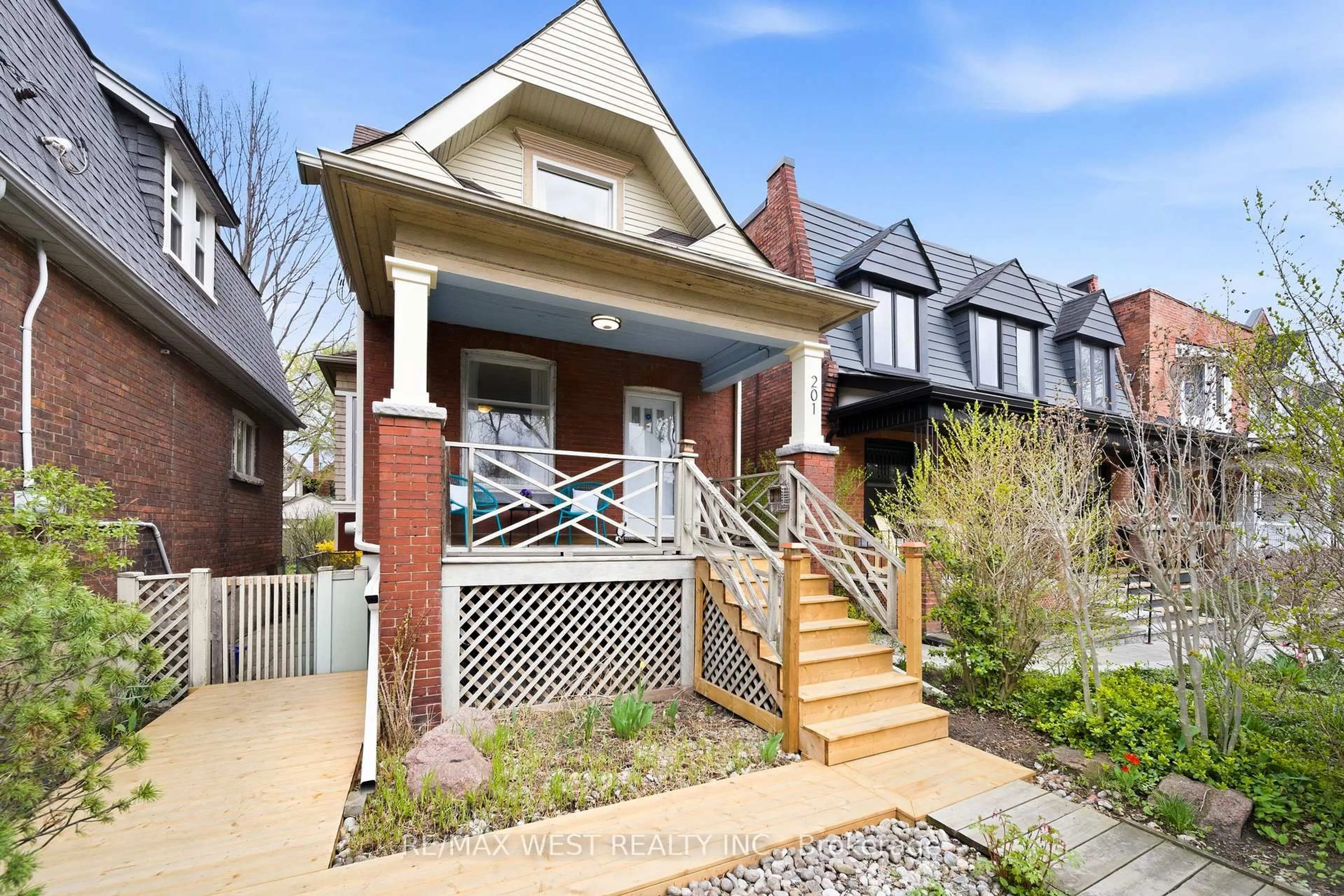 Home with brick exterior material, street for 201 Gilmour Ave, Toronto Ontario M6P 3B2
