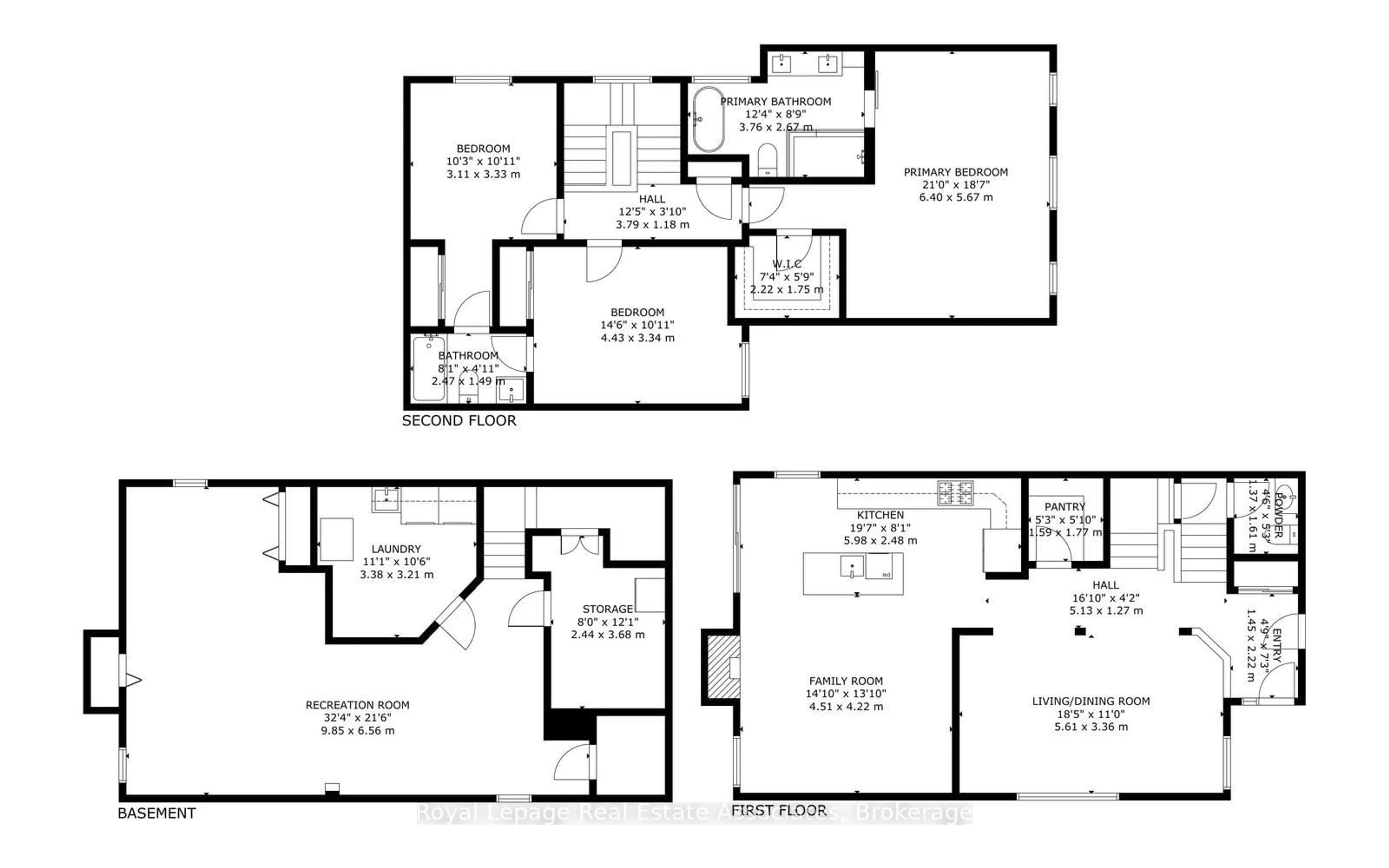 Floor plan for 1818 Bridlington Crt, Mississauga Ontario L5N 7L1