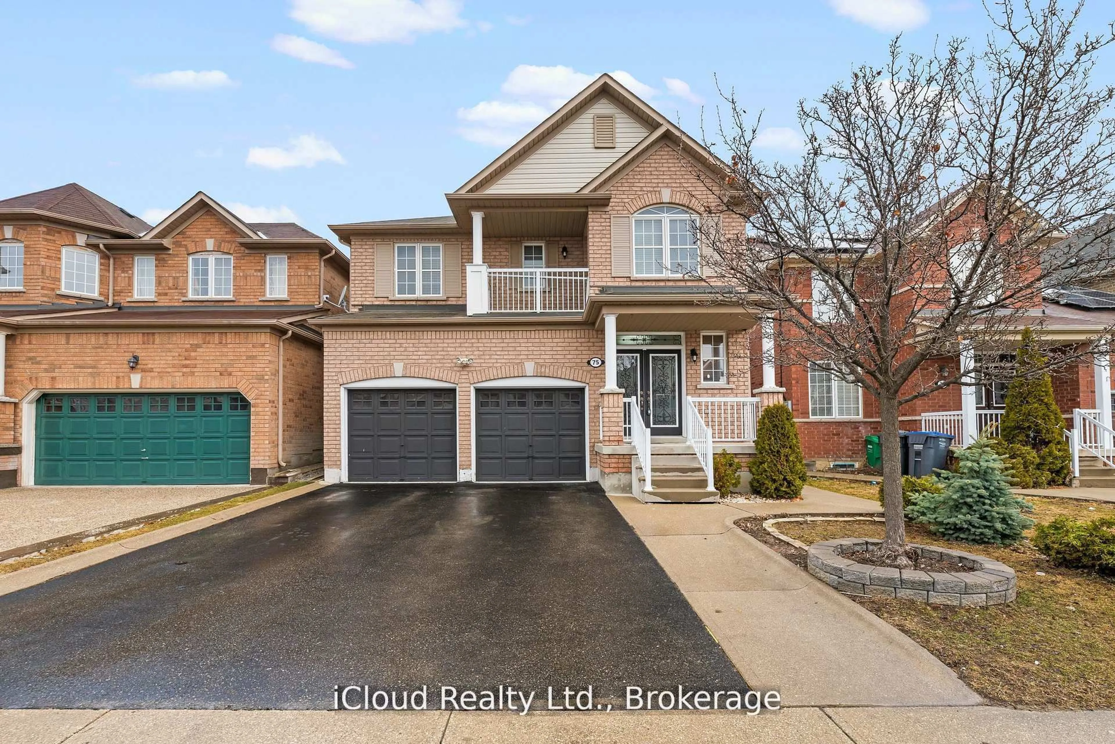 Home with brick exterior material, street for 75 Iron Block Dr, Brampton Ontario L7A 0J1