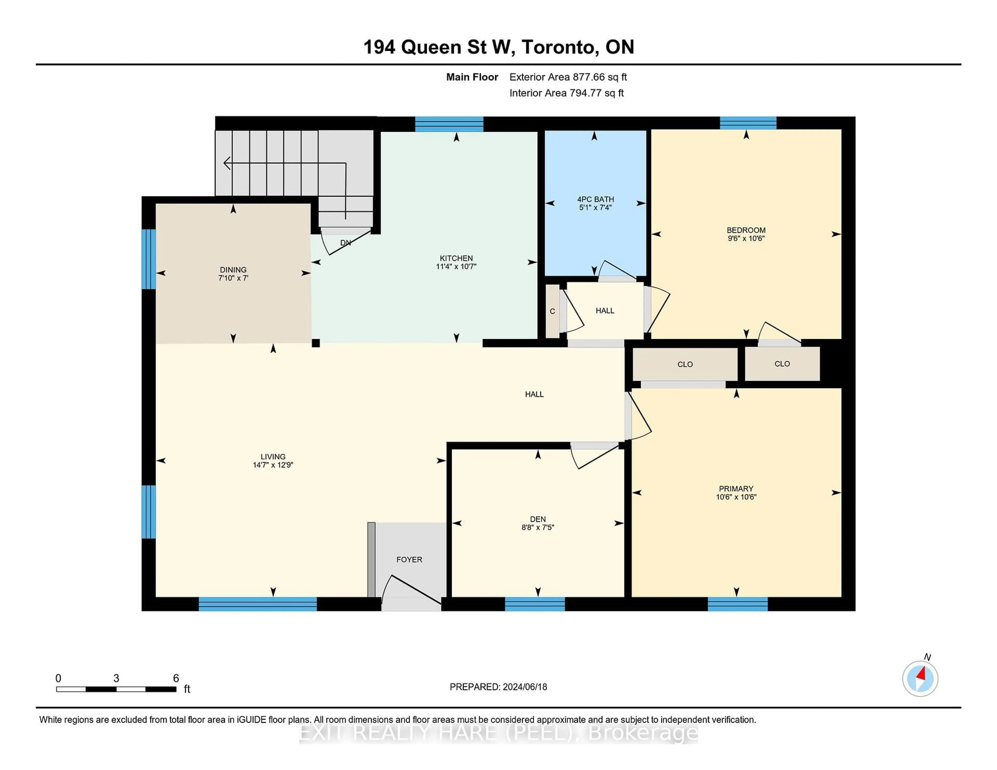 Floor plan for 194 Queen St, Mississauga Ontario L5H 1L6