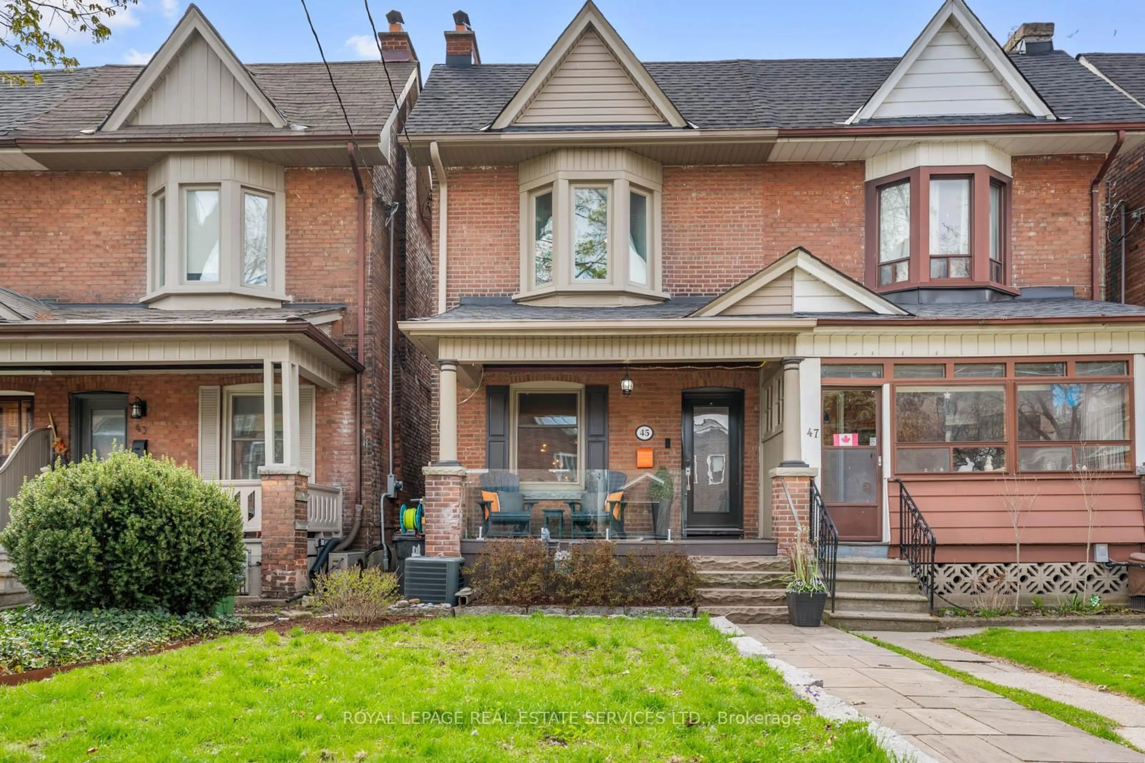 Home with brick exterior material, street for 45 Vernon St, Toronto Ontario M6P 1S9
