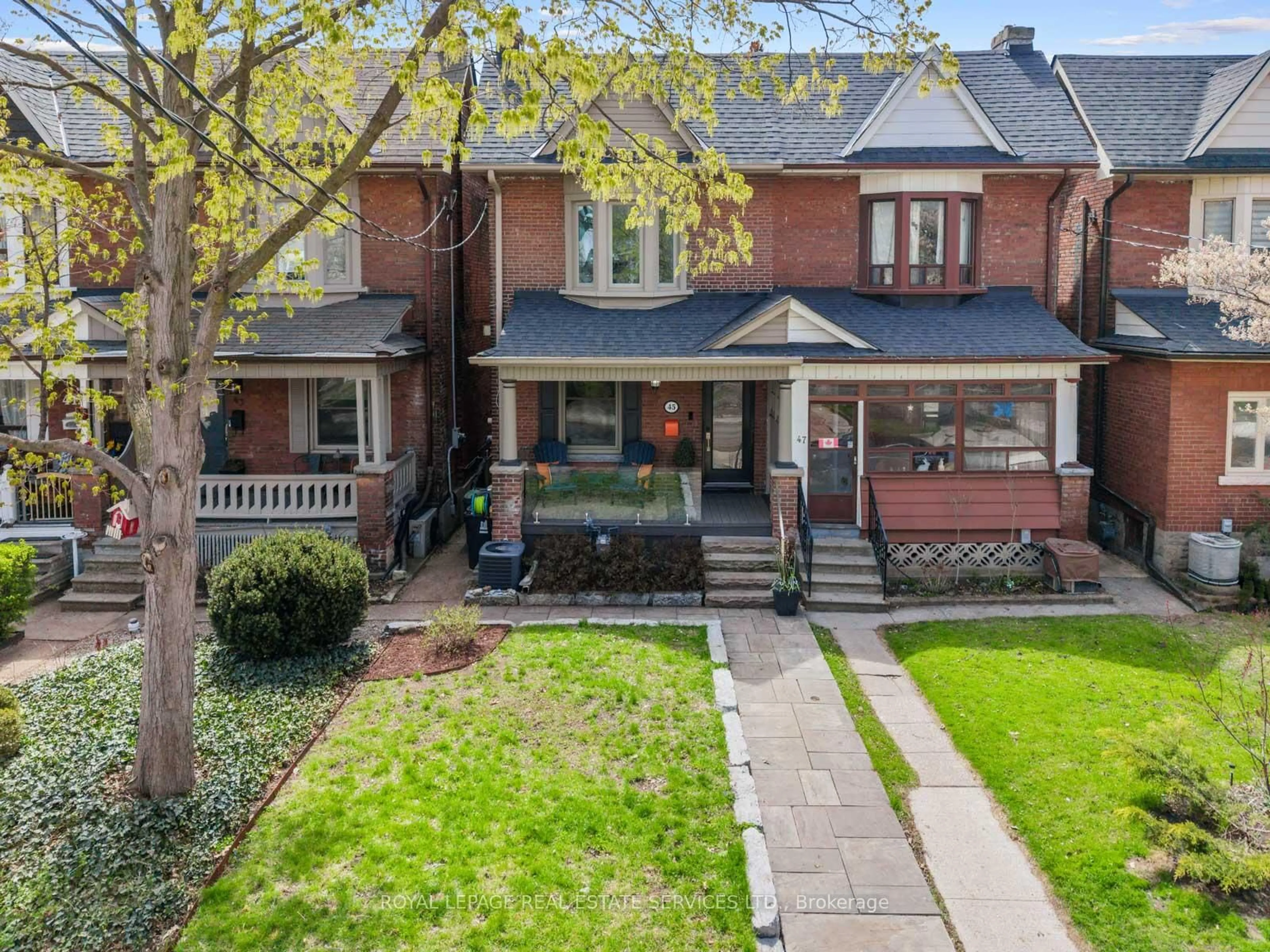 Home with brick exterior material, street for 45 Vernon St, Toronto Ontario M6P 1S9