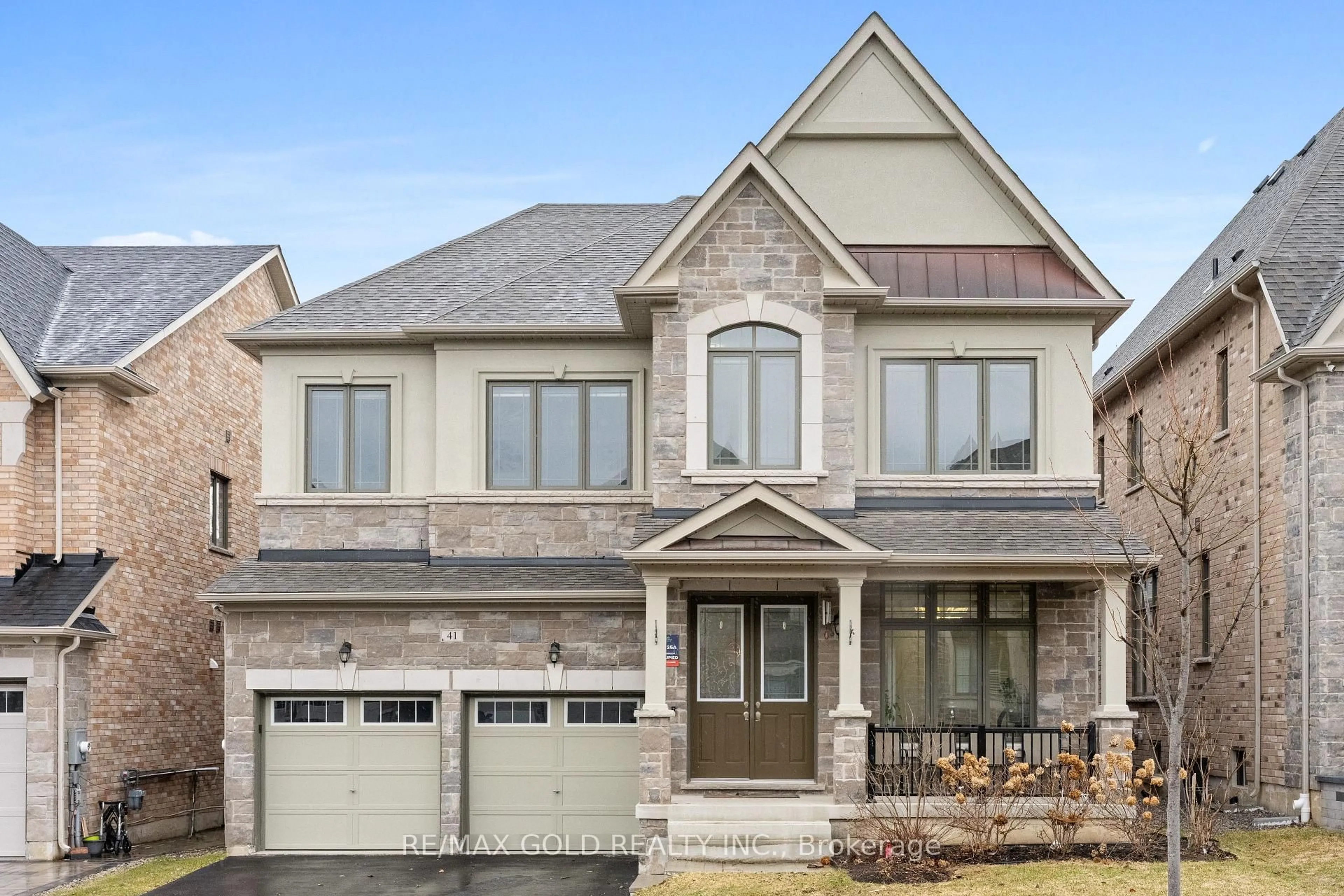 Home with brick exterior material, street for 41 Daisy Meadow Cres, Caledon Ontario L7C 4G3