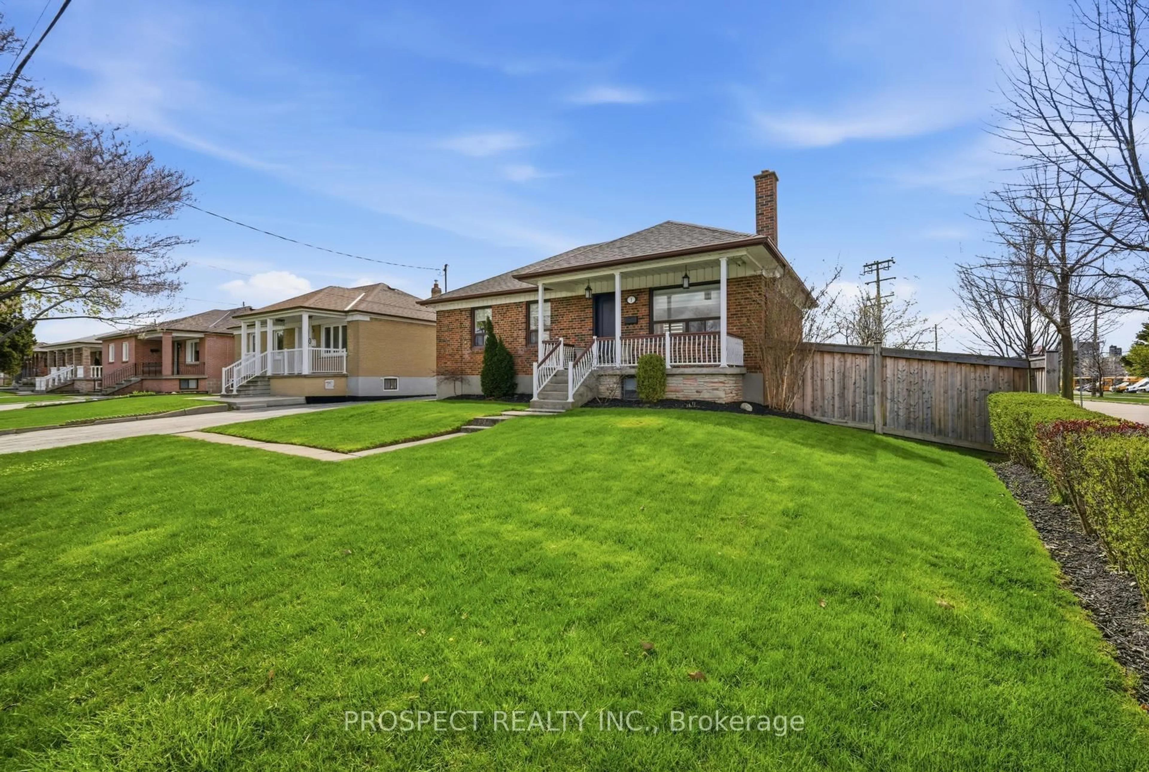 A pic from outside/outdoor area/front of a property/back of a property/a pic from drone, street for 1 Bayford Ave, Toronto Ontario M3K 1W6