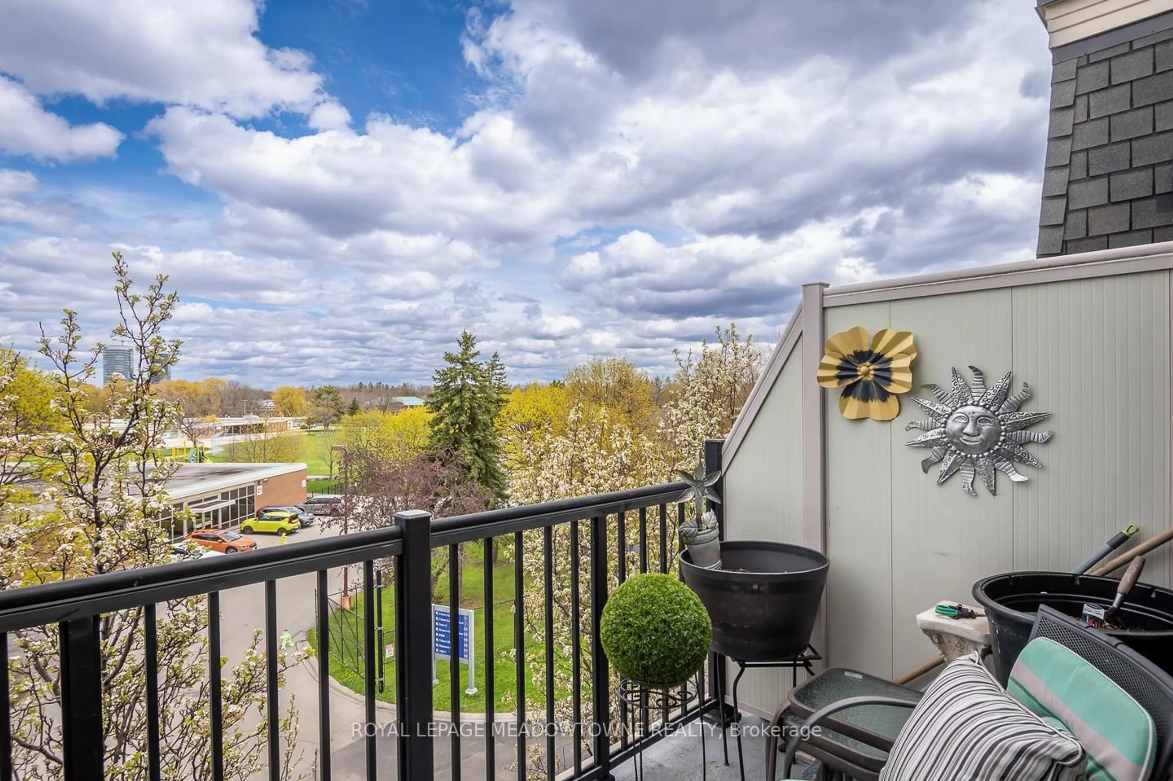 Patio, water/lake/river/ocean view for 443 Centennial Forest Dr #408, Milton Ontario L9T 6A1