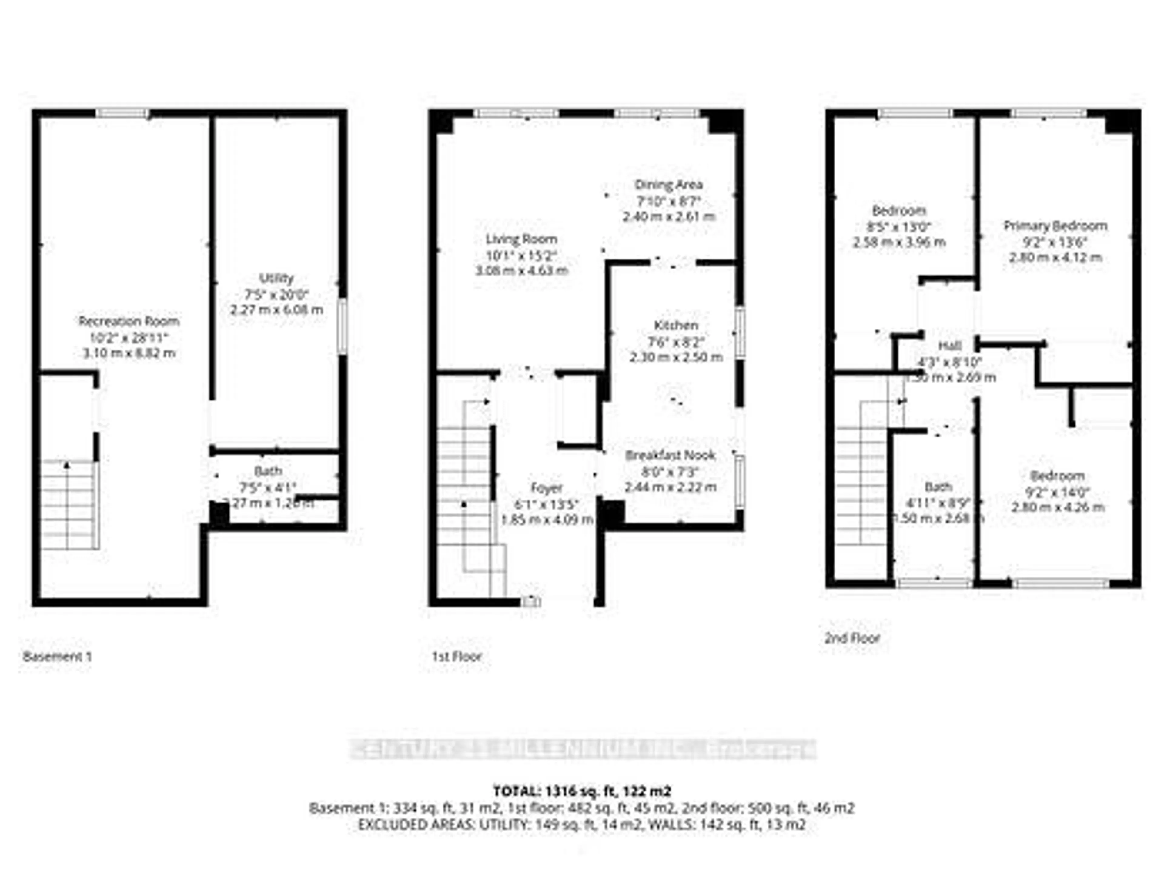 Floor plan for 72 Karen Crt, Orangeville Ontario L9W 3S3