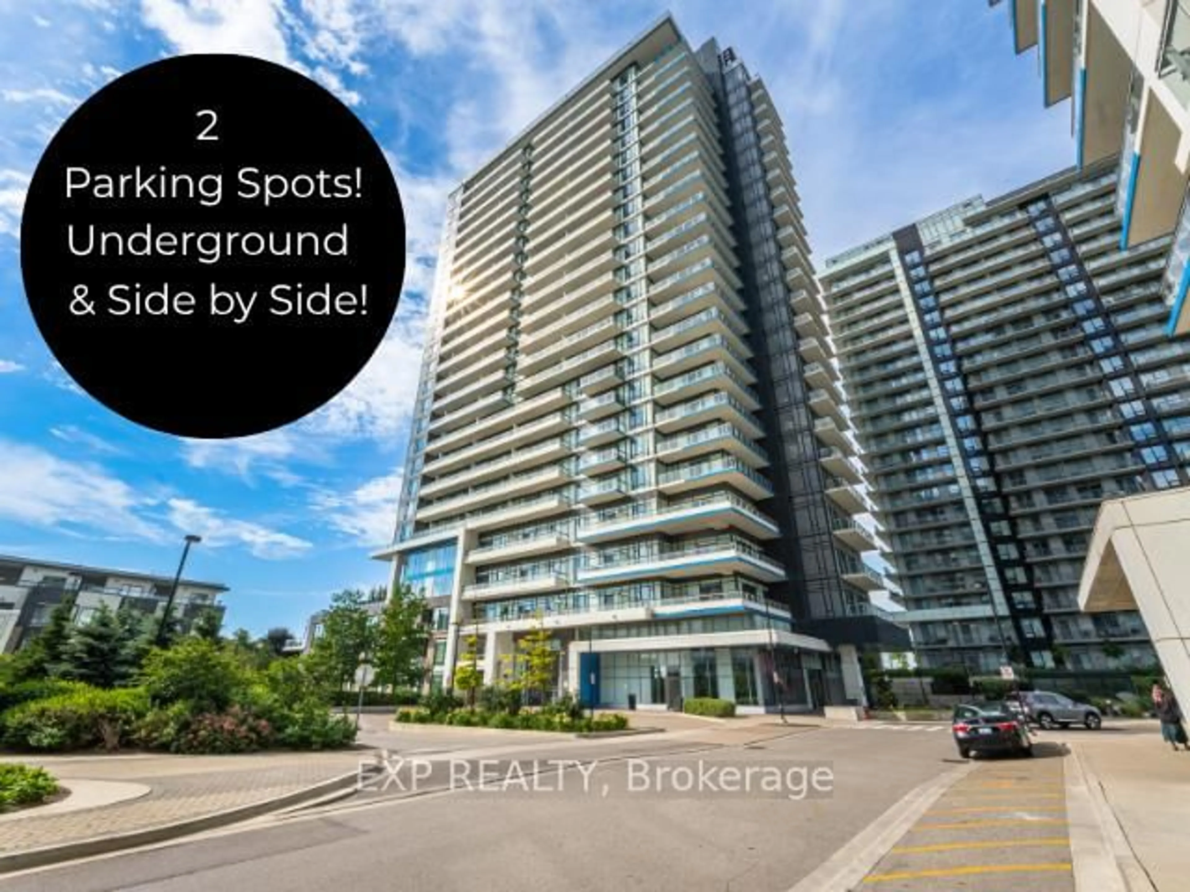 A pic from outside/outdoor area/front of a property/back of a property/a pic from drone, unknown for 2560 Eglinton Ave #2508, Mississauga Ontario L5M 0Y3