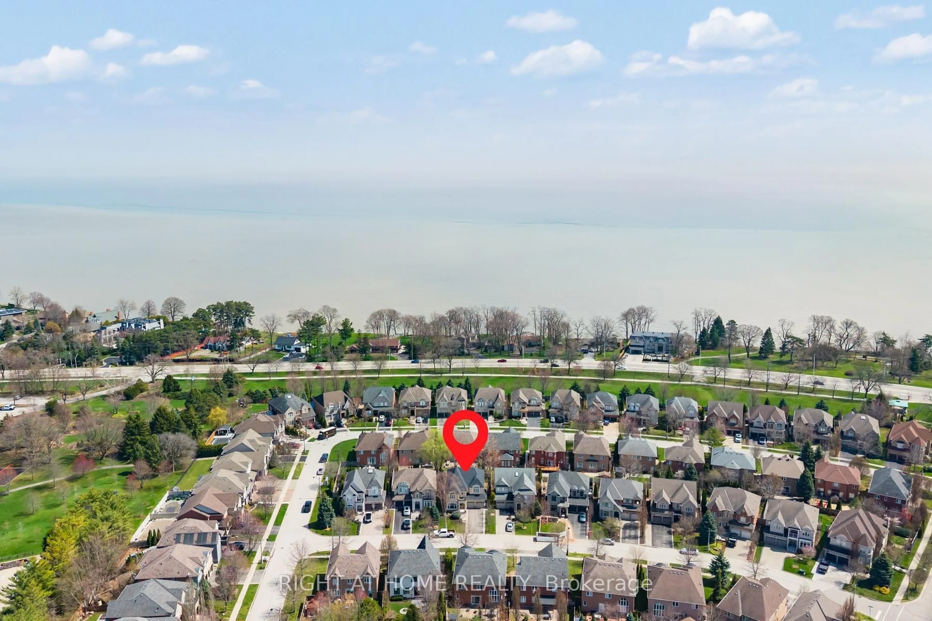 A pic from outside/outdoor area/front of a property/back of a property/a pic from drone, water/lake/river/ocean view for 3352 Petrie Way, Oakville Ontario L6L 6V8