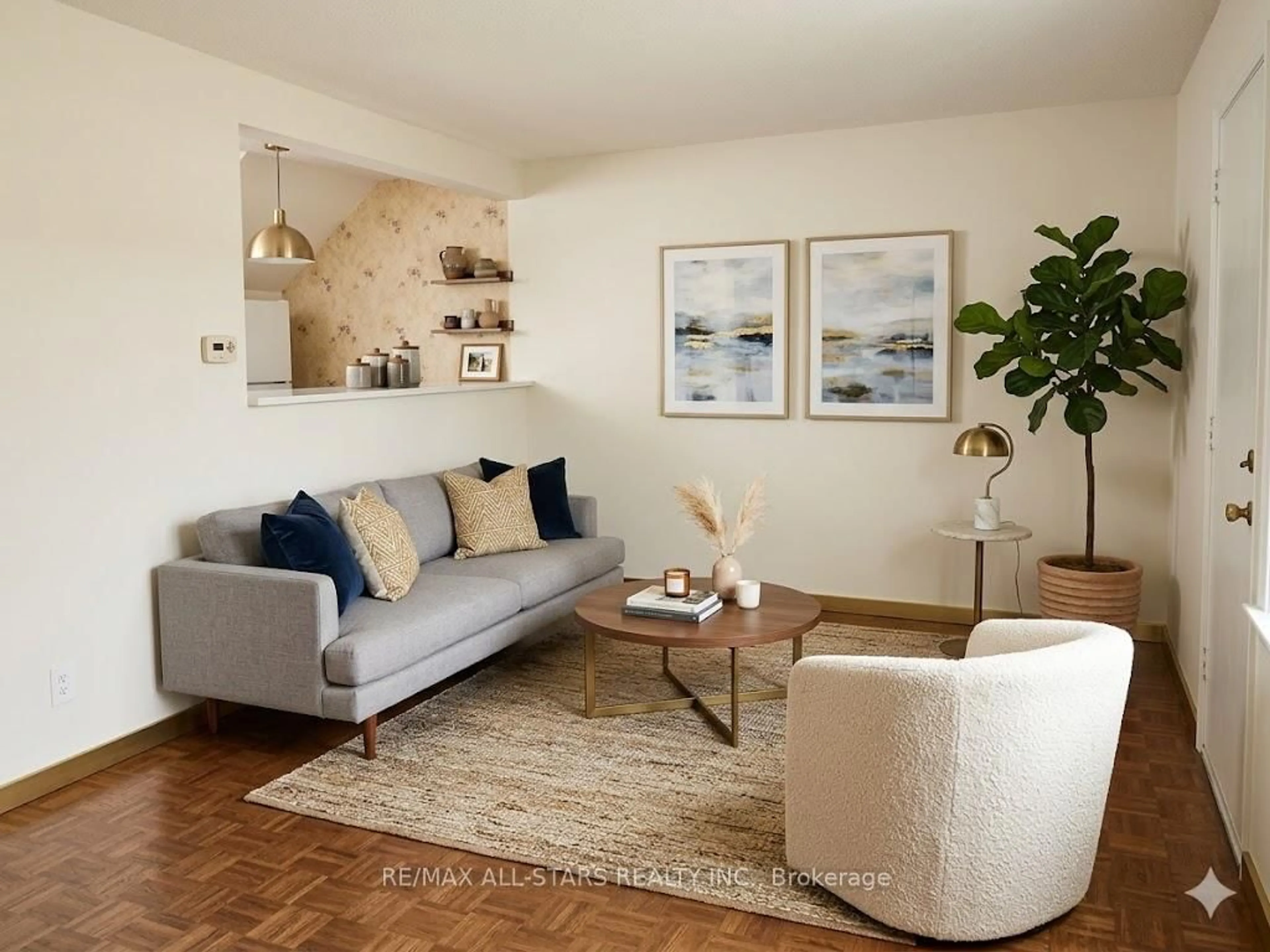 Living room with furniture, unknown for 61 Eden Park Dr, Brampton Ontario L6T 3A5