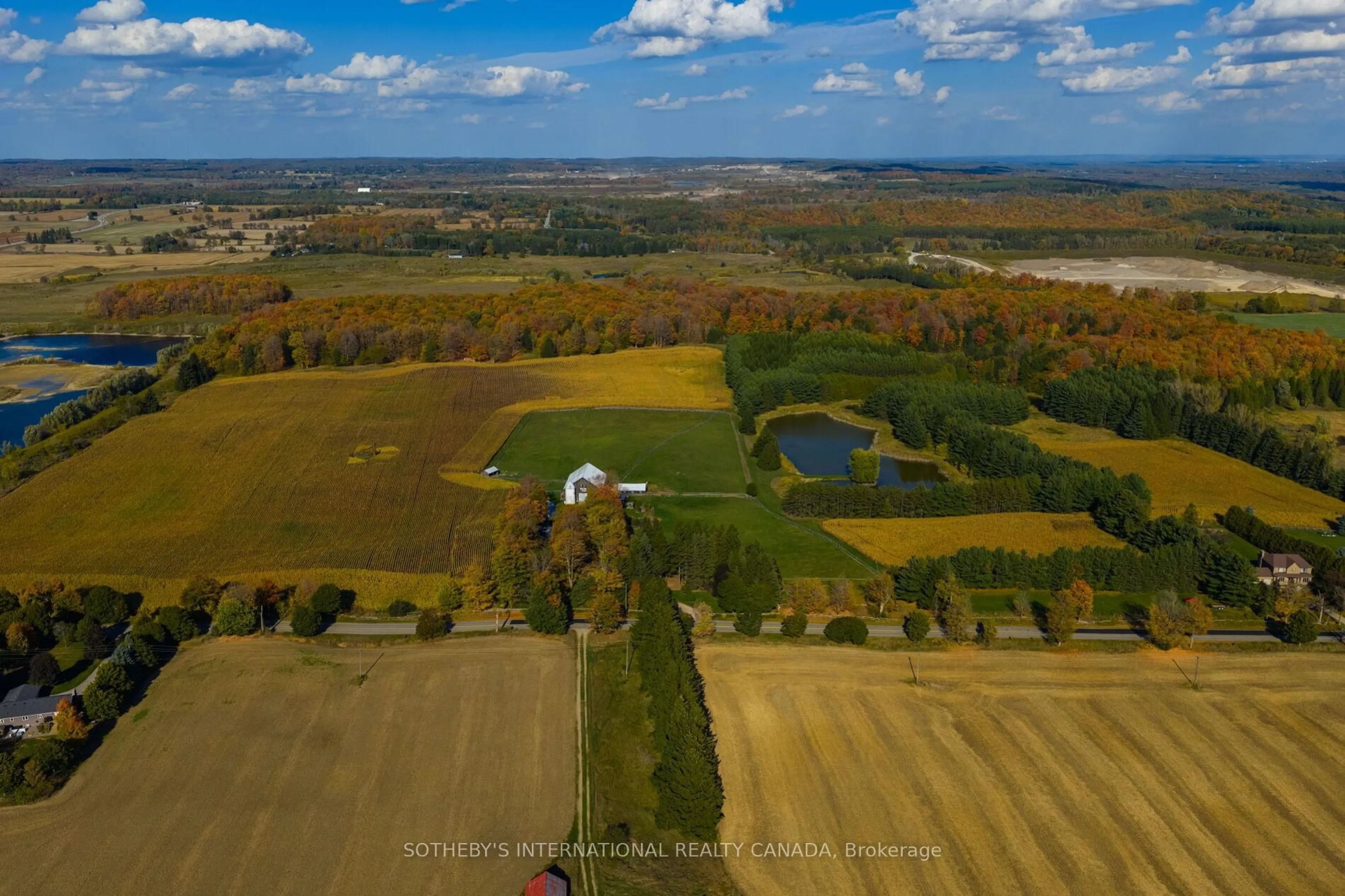 A pic from outside/outdoor area/front of a property/back of a property/a pic from drone, water/lake/river/ocean view for 18101 Shaws Creek Rd, Caledon Ontario L7K 0E8