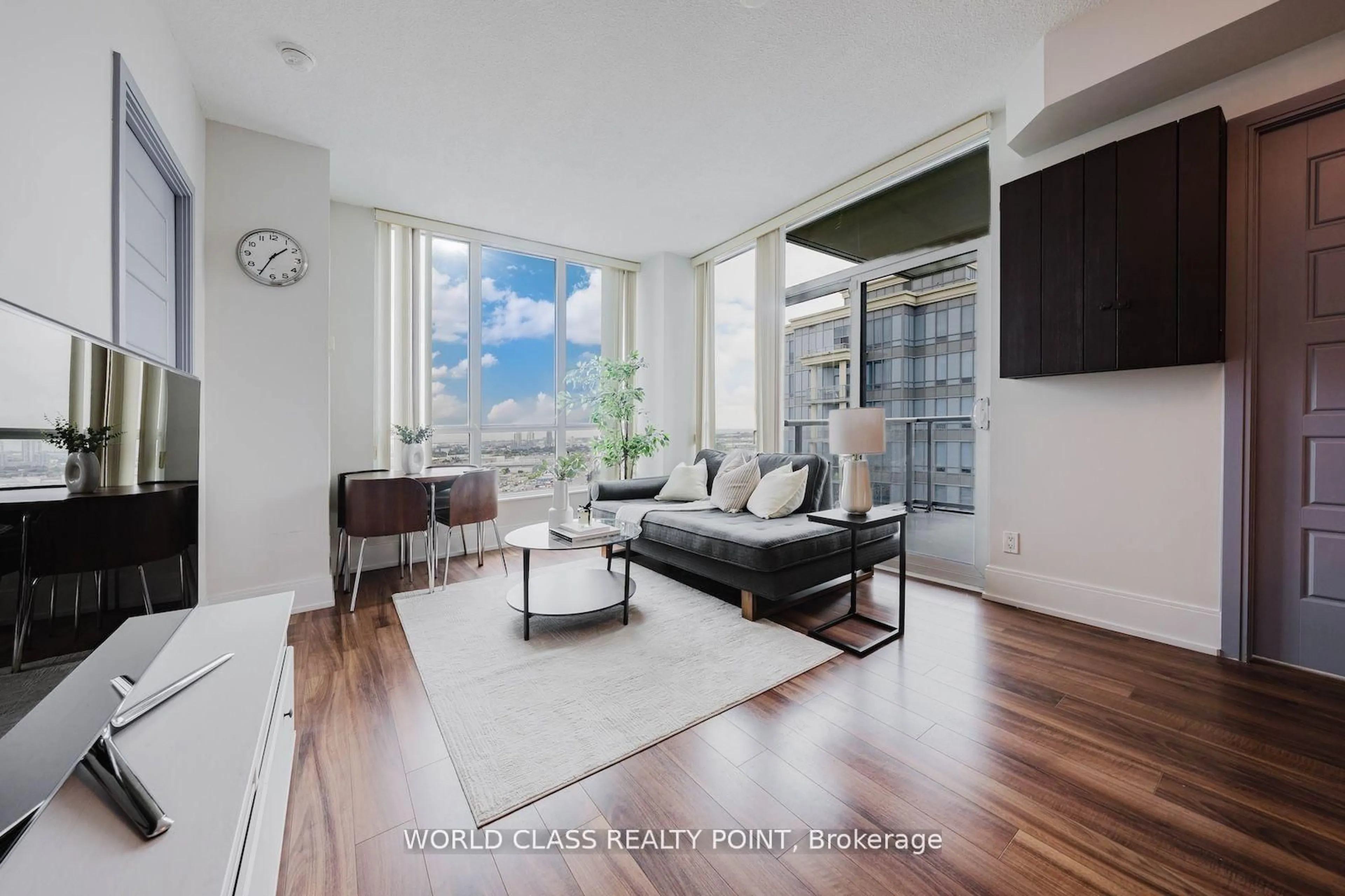 Living room with furniture, unknown for 15 Viking Lane #2502, Toronto Ontario M9B 0A4