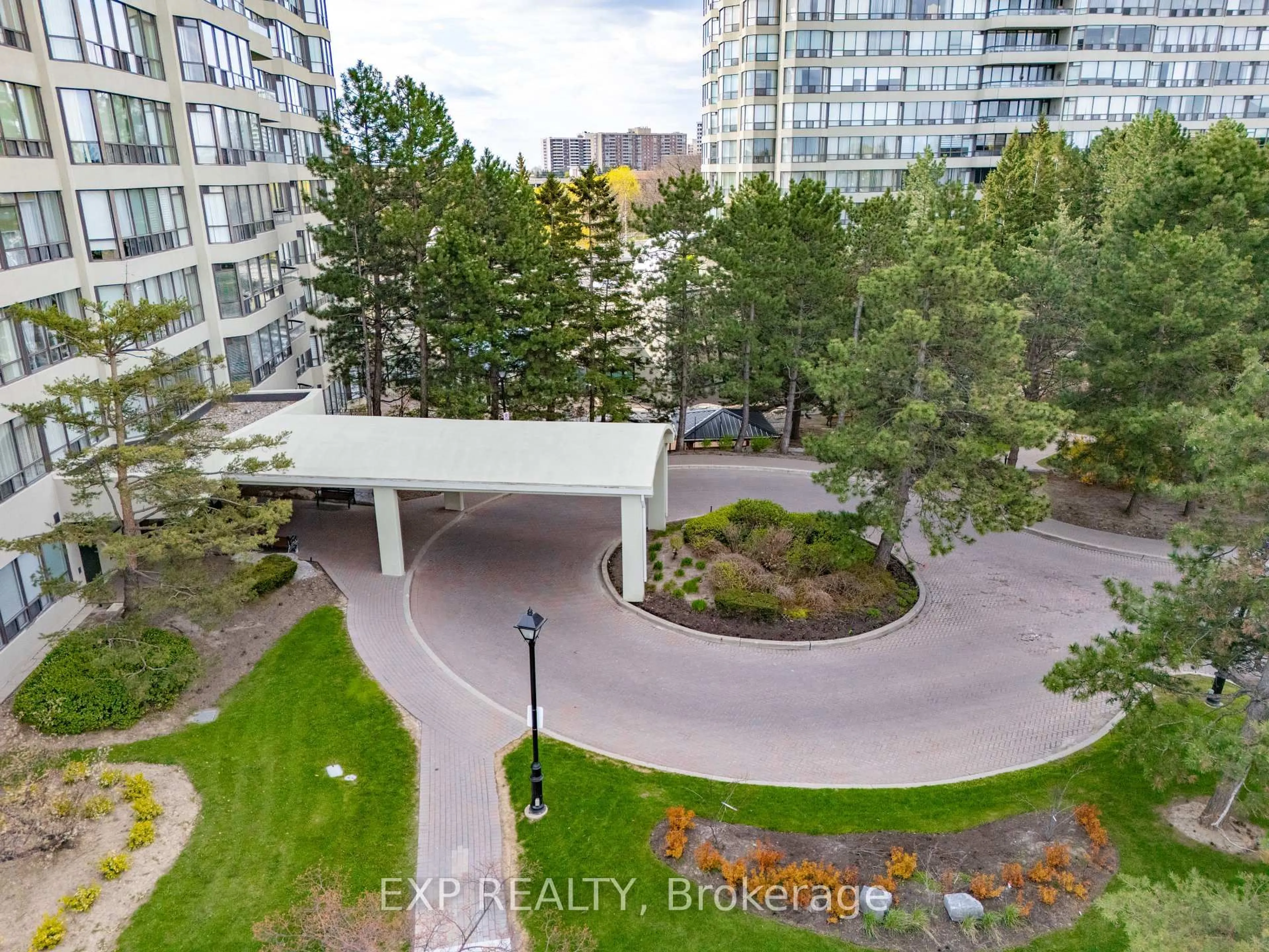 A pic from outside/outdoor area/front of a property/back of a property/a pic from drone, city buildings view from balcony for 22 Hanover Rd #1710, Brampton Ontario L6S 5K7