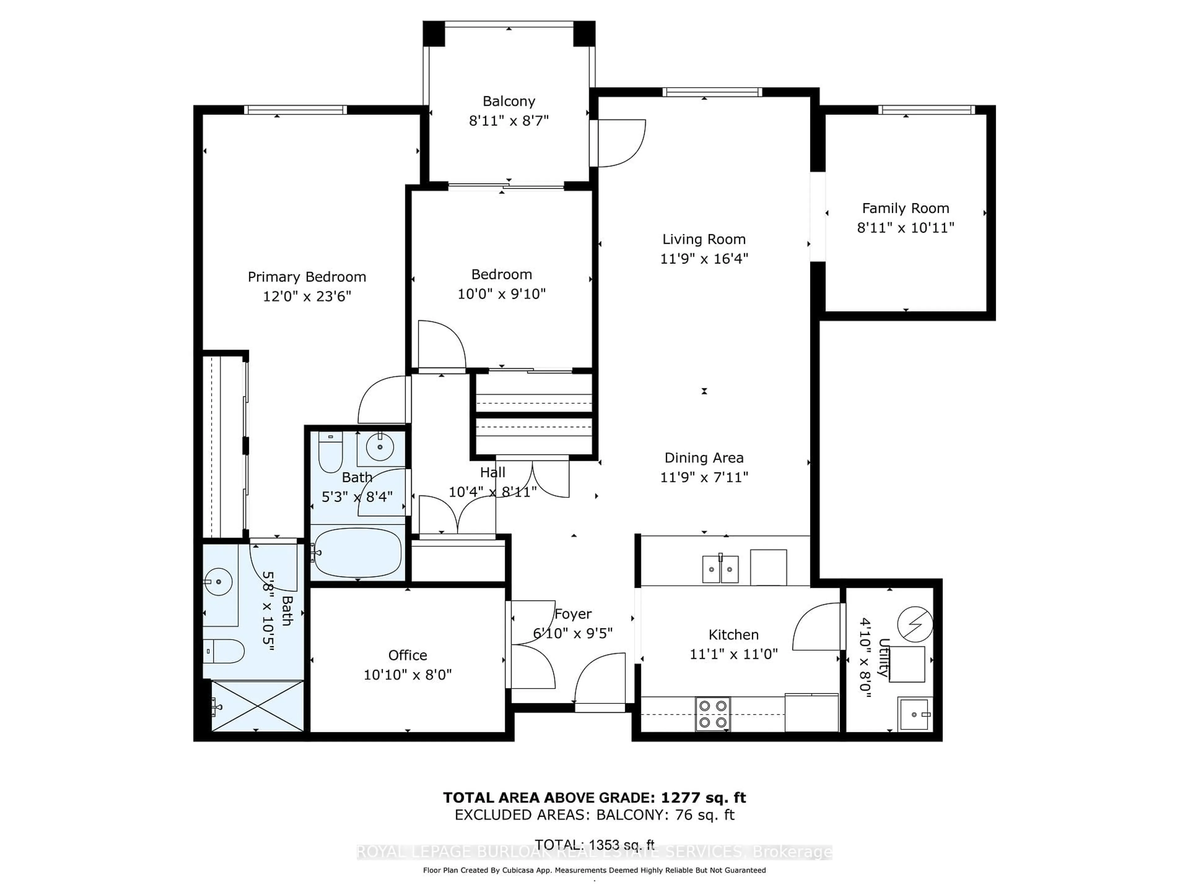 Floor plan for 391 Plains Rd #412, Burlington Ontario L7T 4M2