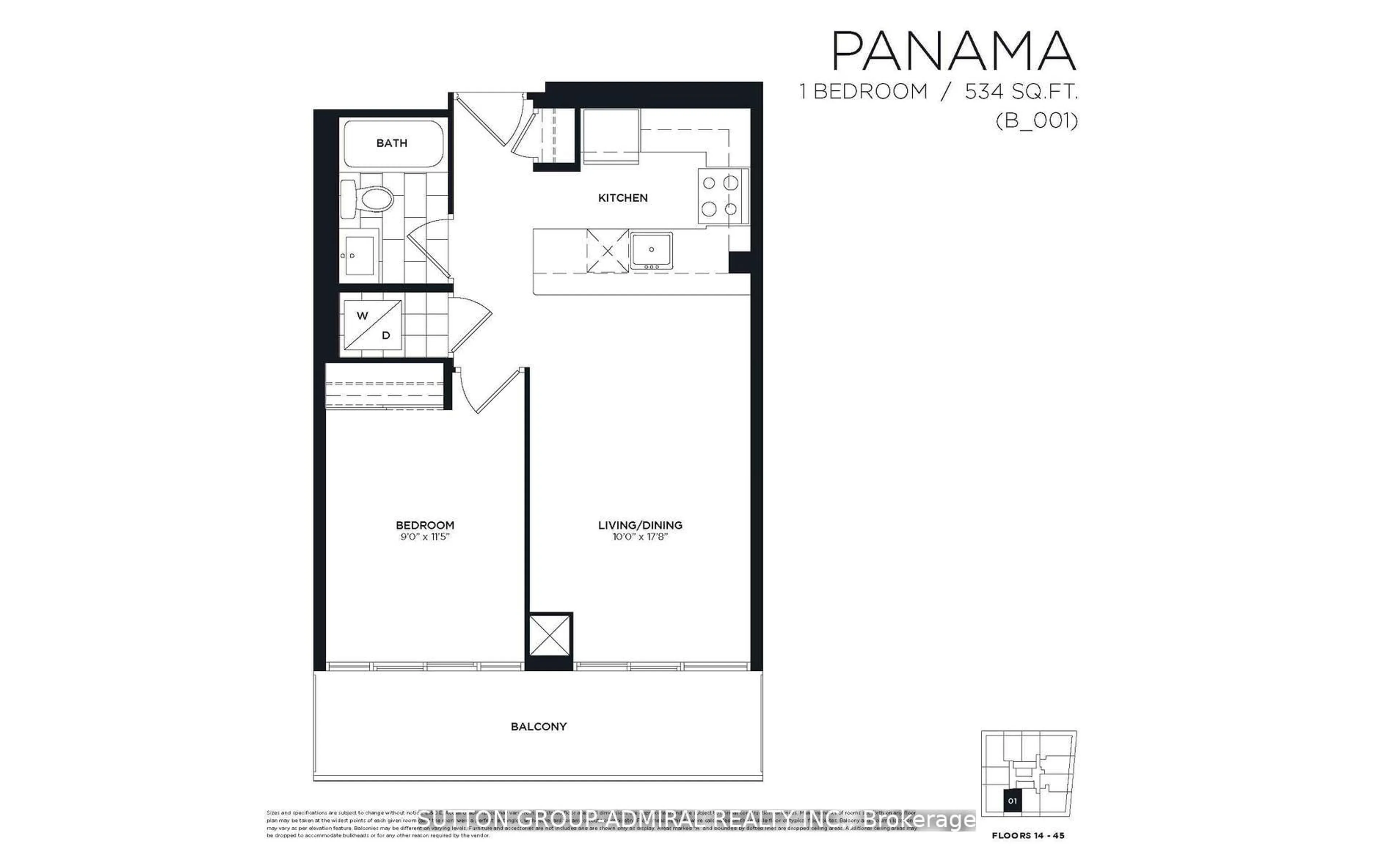 Floor plan for 20 Shore Breeze Dr #2901, Toronto Ontario M8V 0C7