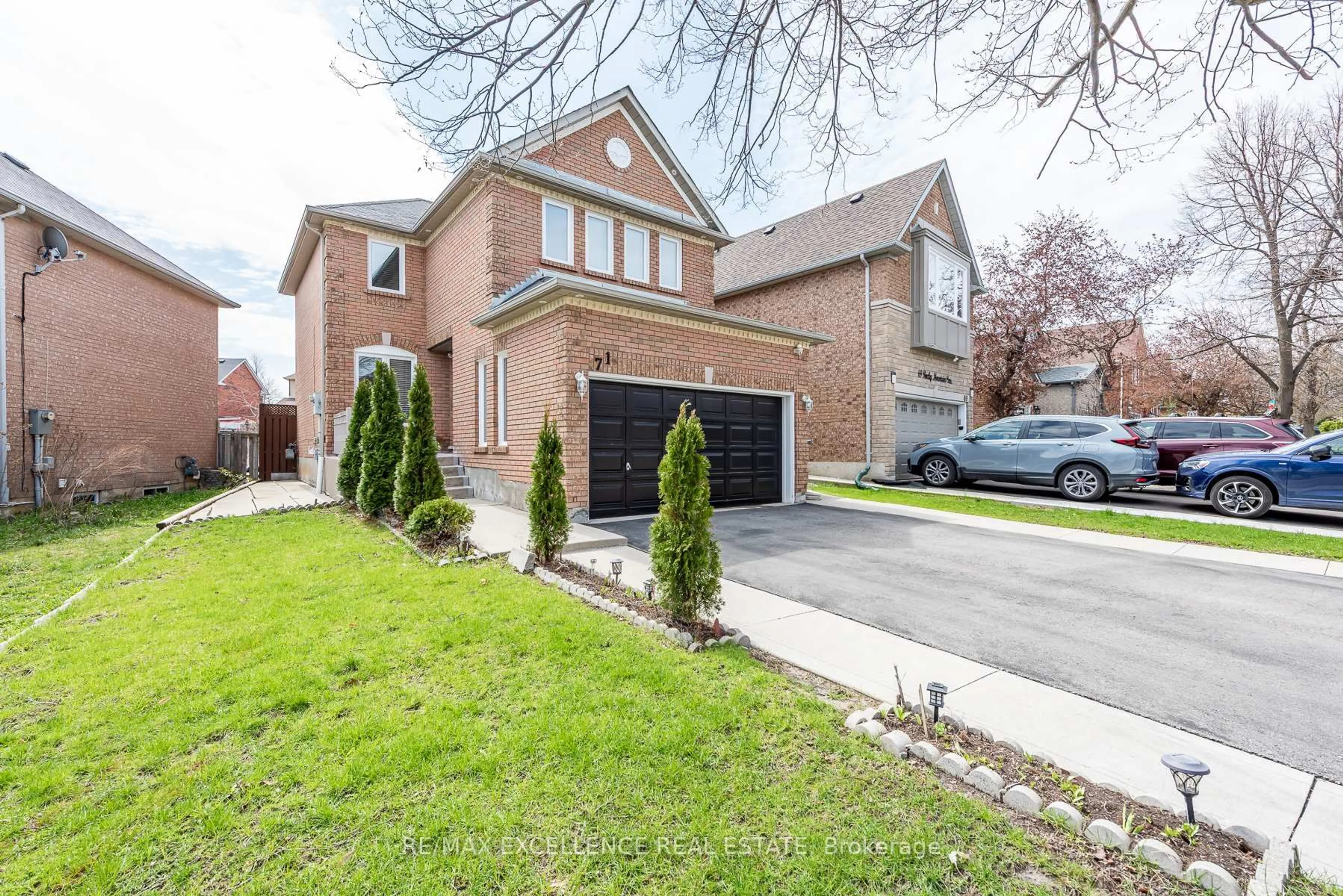Home with brick exterior material, street for 71 Rocky Mountain Cres, Brampton Ontario L6R 1E7