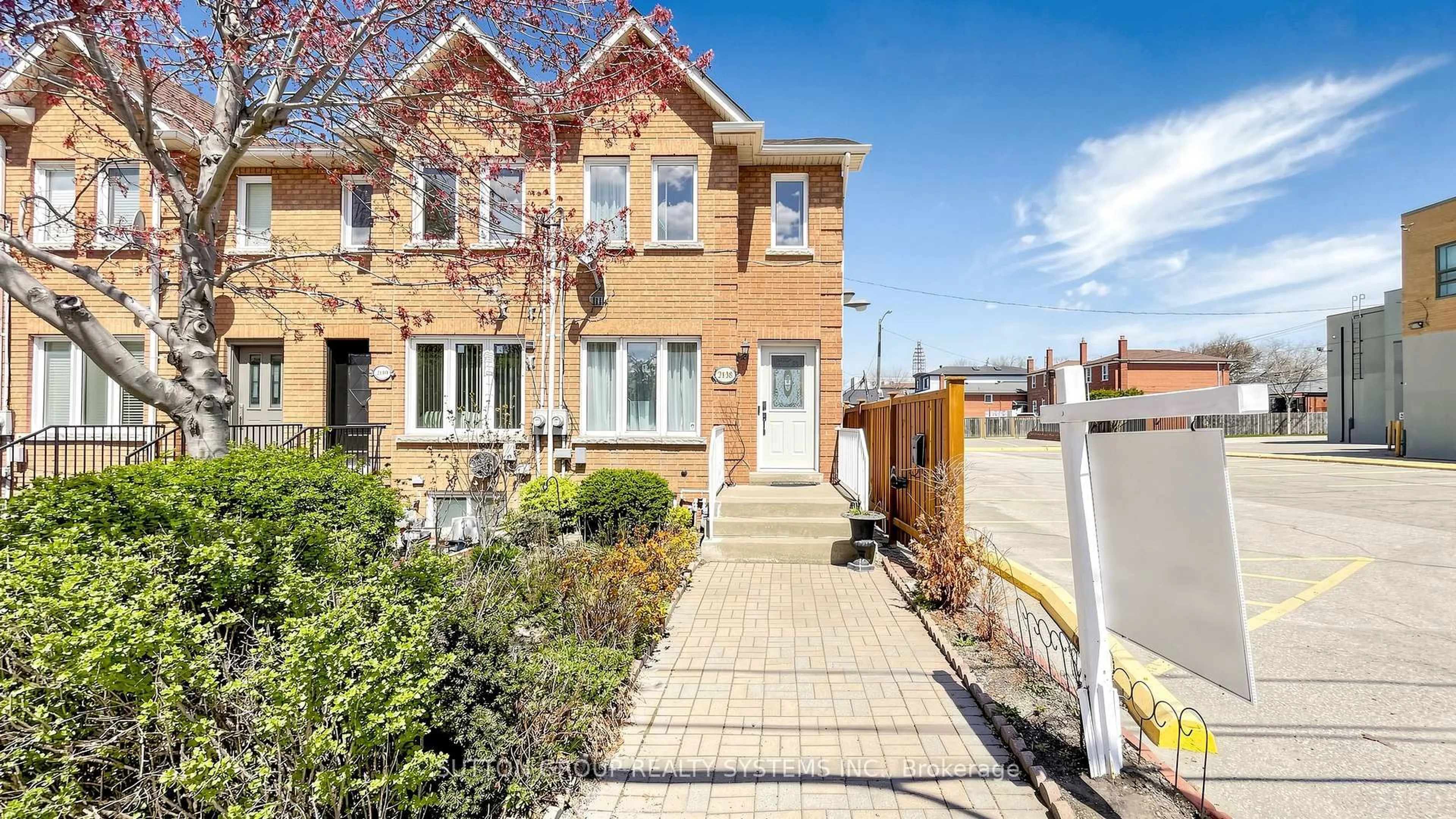 Home with brick exterior material, street for 2138 Eglinton Ave, Toronto Ontario M6E 2K8
