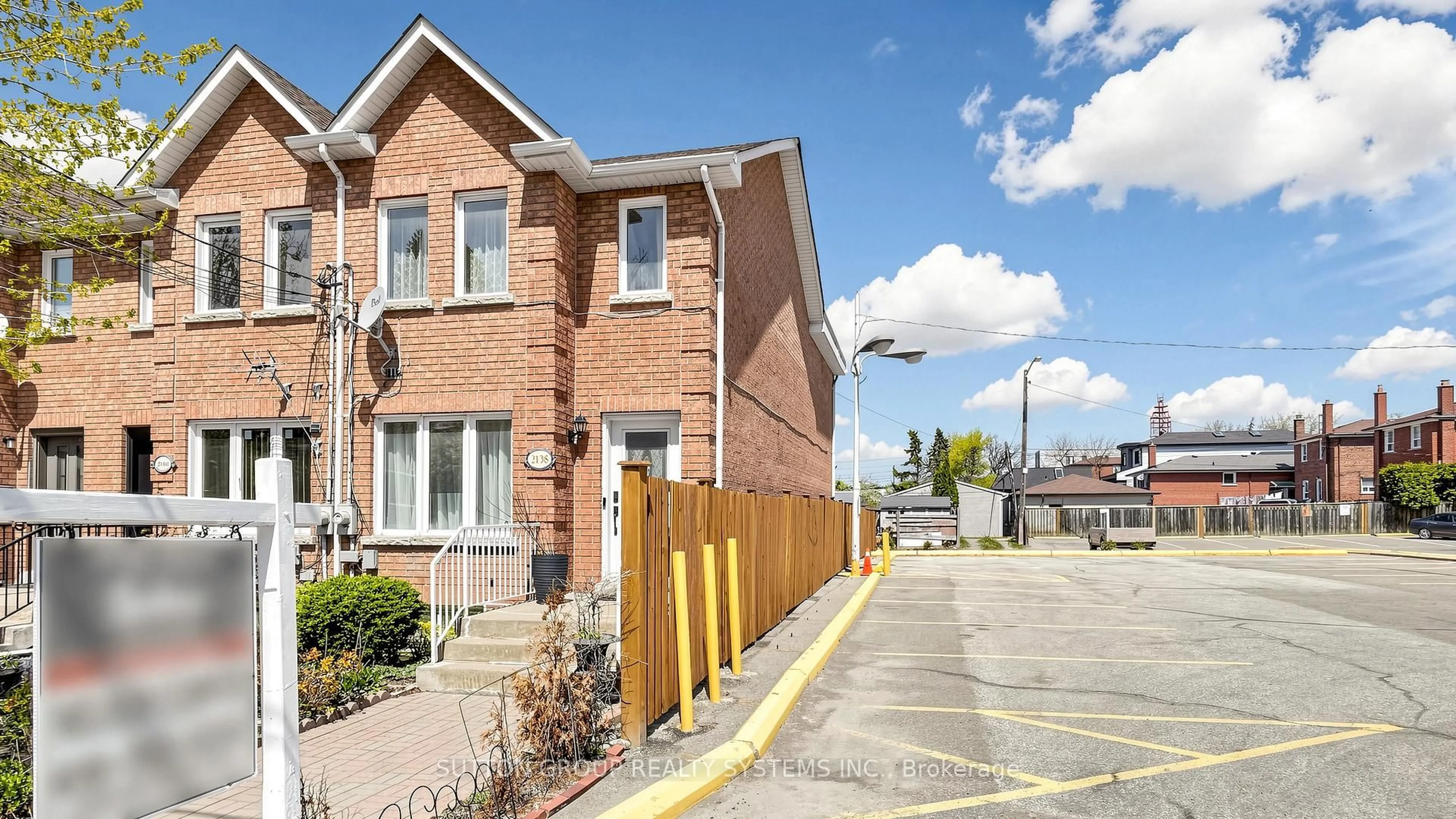 Home with brick exterior material, street for 2138 Eglinton Ave, Toronto Ontario M6E 2K8