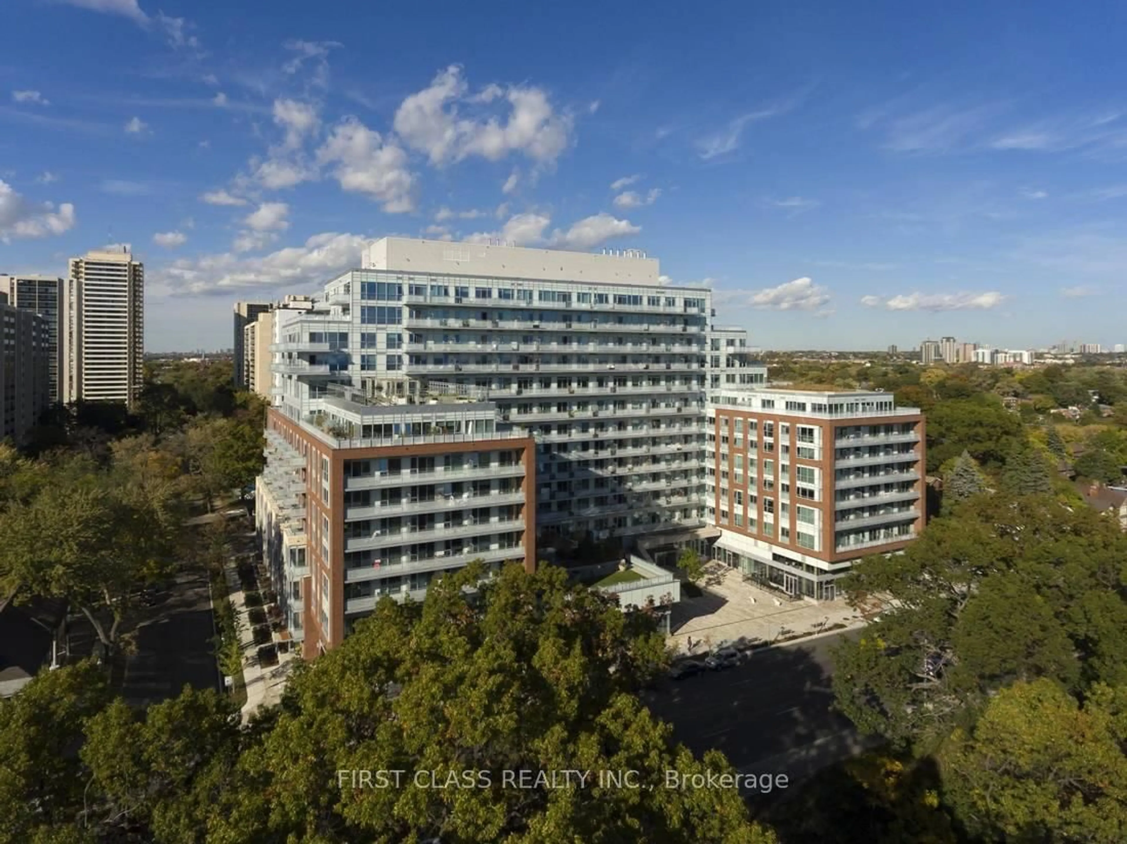 A pic from outside/outdoor area/front of a property/back of a property/a pic from drone, city buildings view from balcony for 1830 Bloor St #UPH10, Toronto Ontario M6P 0A2