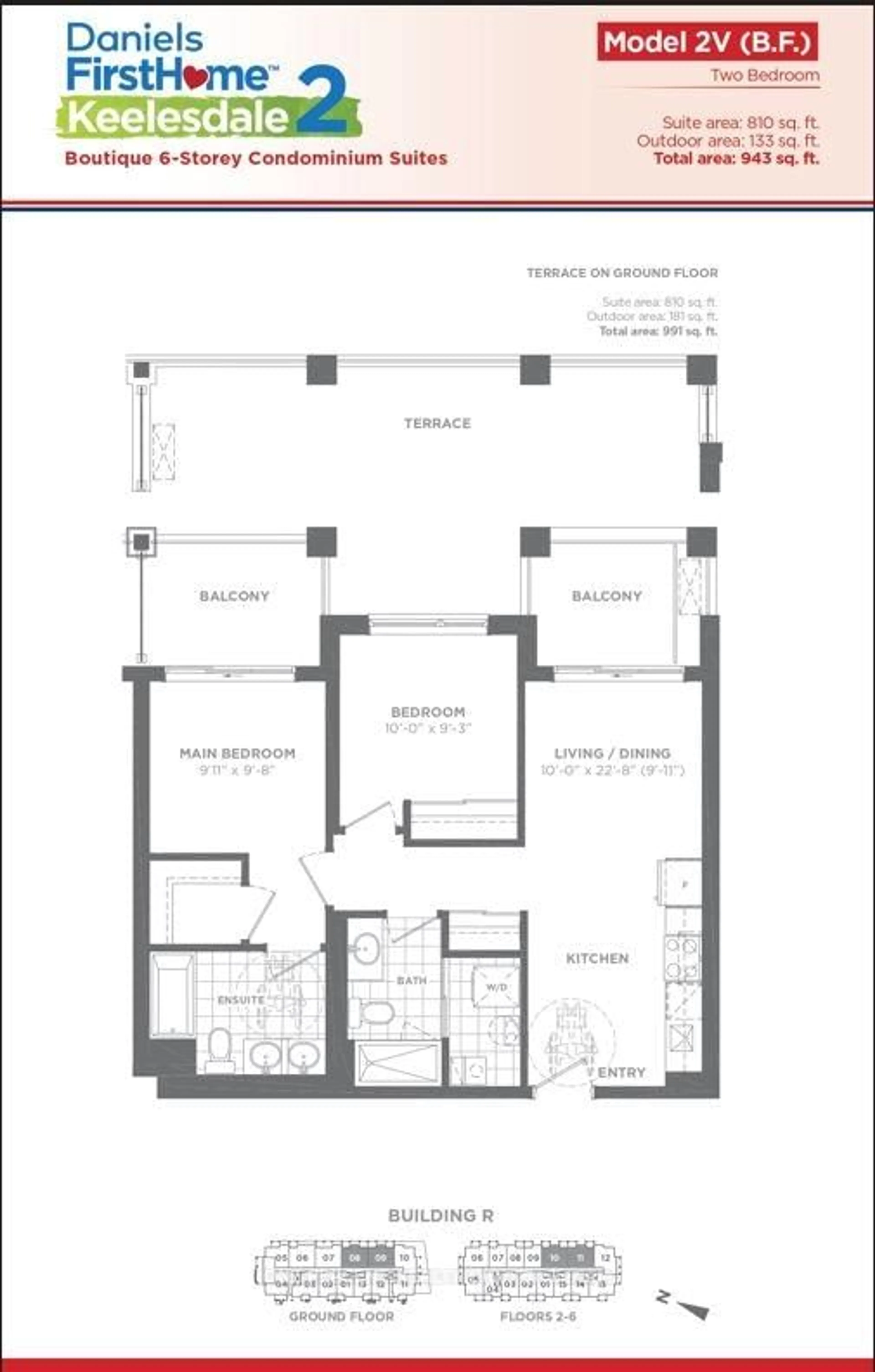 Floor plan for 165 Canon Jackson Dr #610, Toronto Ontario M6M 0C4