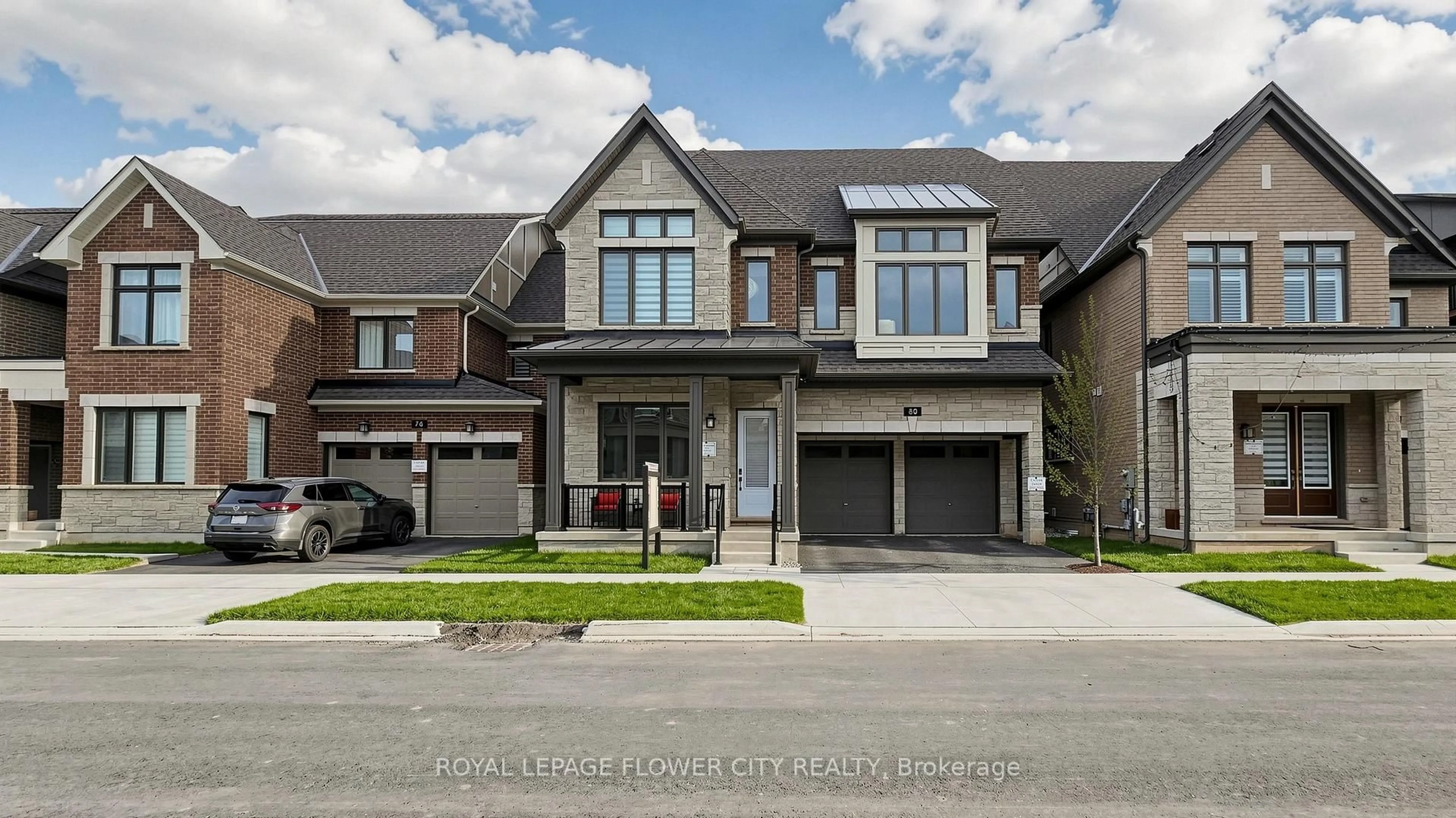 Home with brick exterior material, street for 80 Bezel Lane, Oakville Ontario L6M 4K1