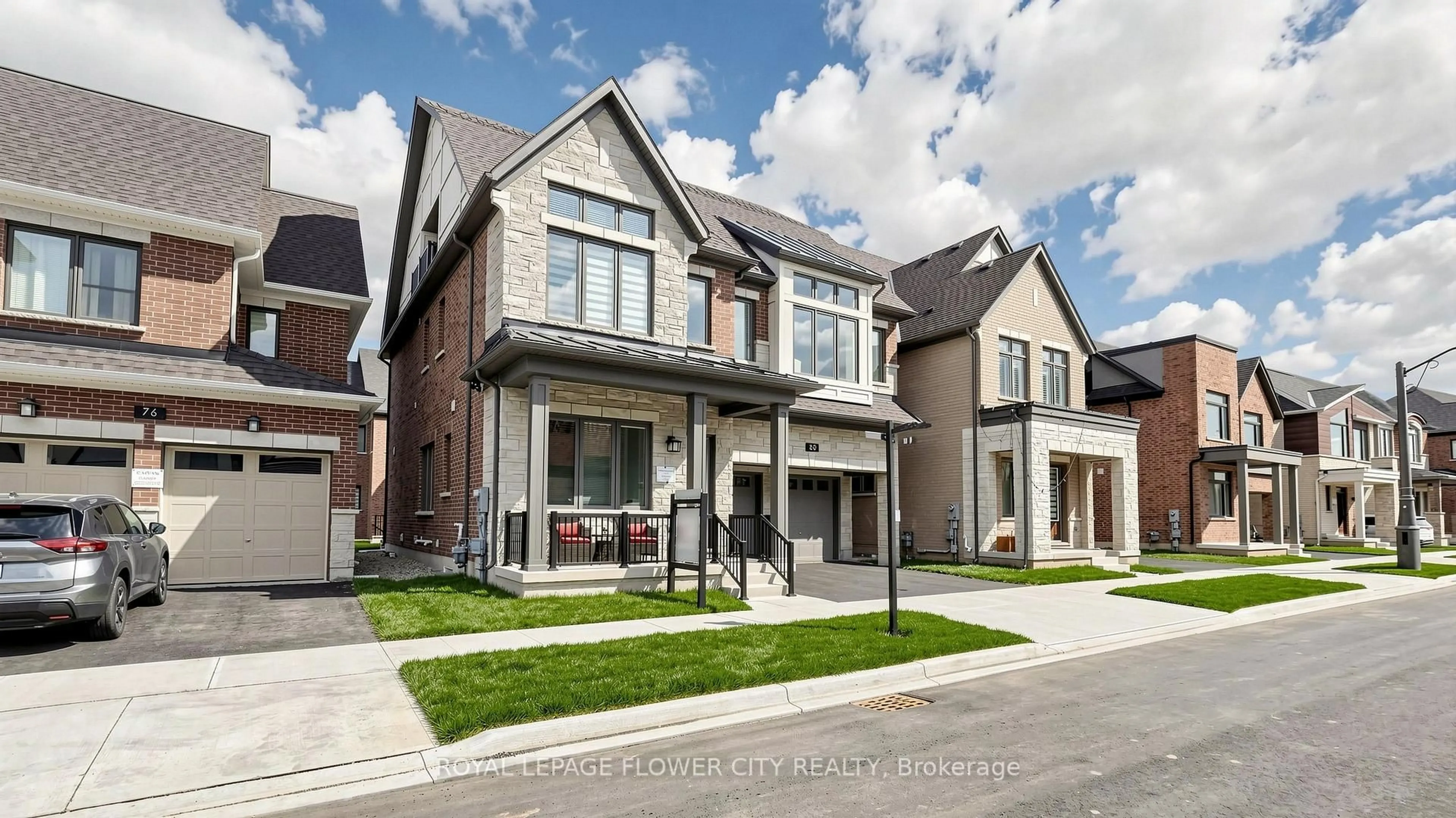 Home with brick exterior material, street for 80 Bezel Lane, Oakville Ontario L6M 4K1