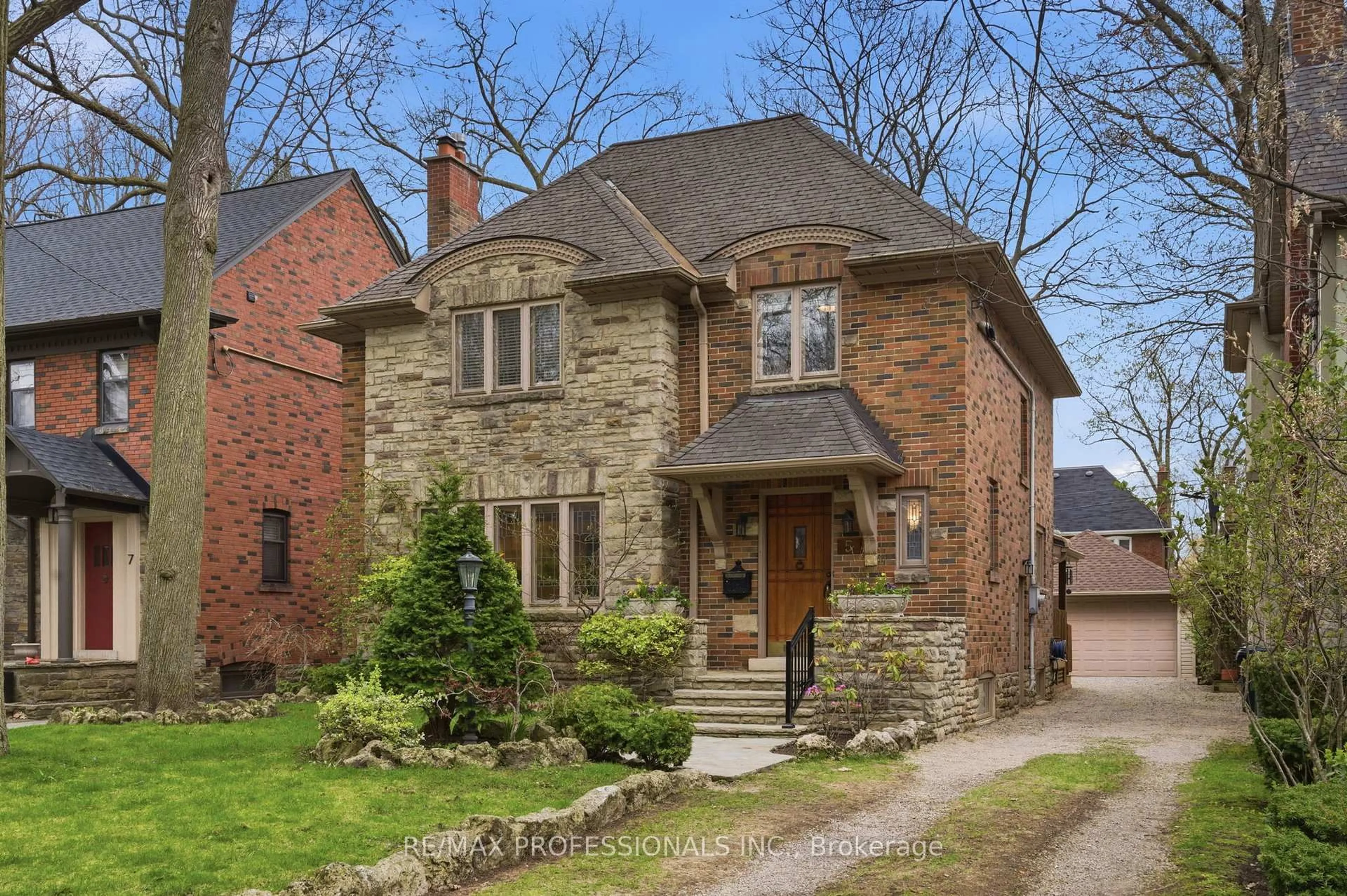 Home with brick exterior material, street for 5 Princeton Rd, Toronto Ontario M8X 2E1