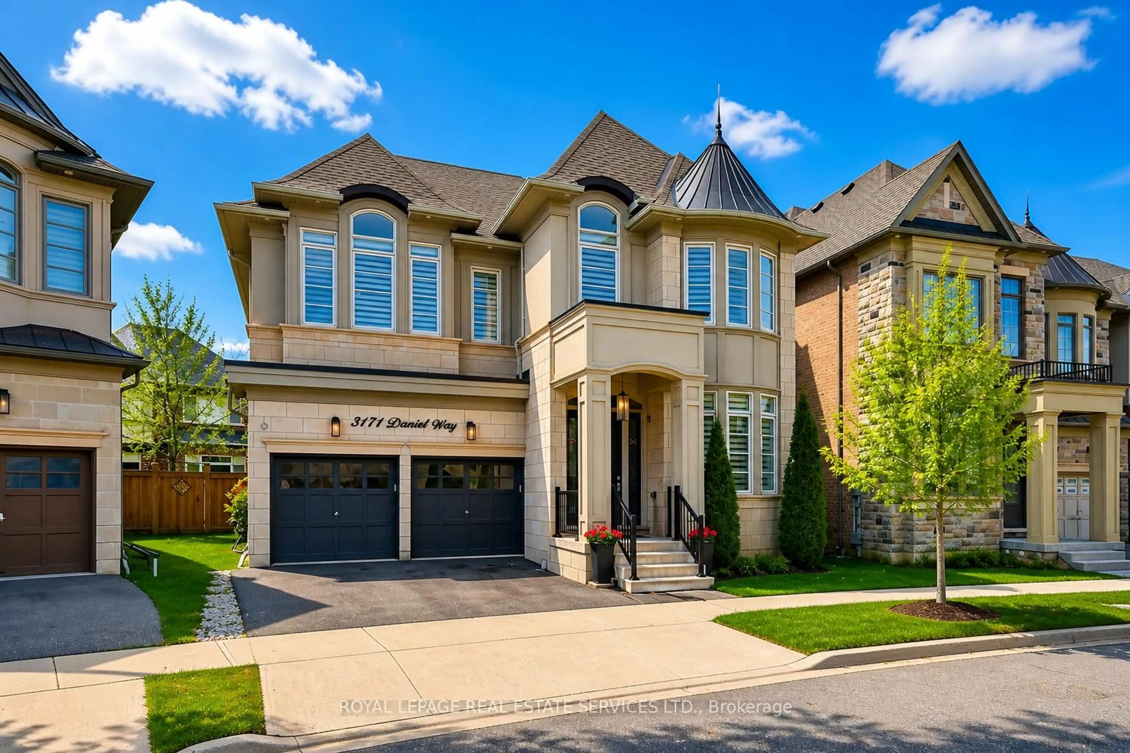 Home with brick exterior material, street for 3171 Daniel Way, Oakville Ontario L6H 0V1