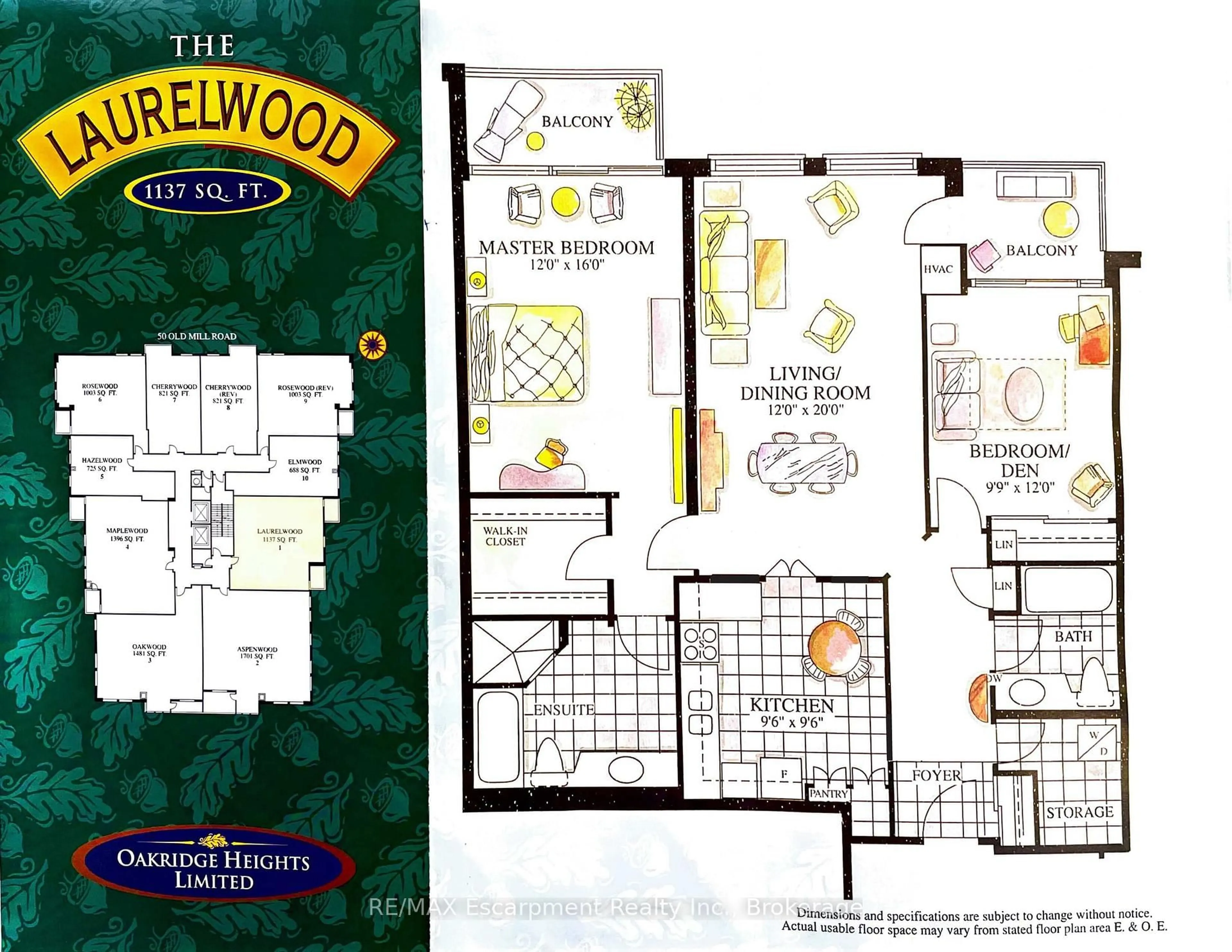 Floor plan for 50 Old Mill Rd #301, Oakville Ontario L6J 7W1