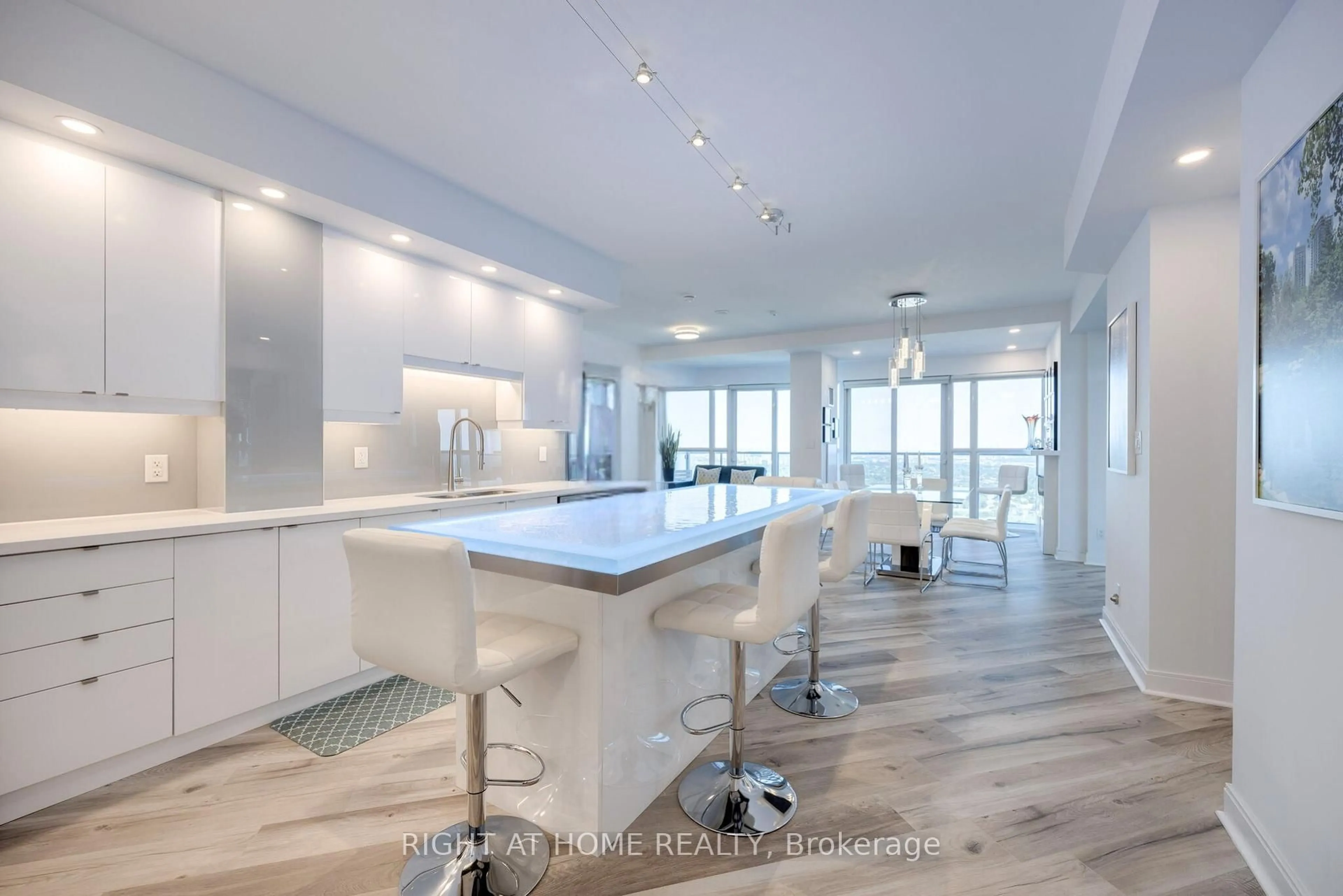 Open concept kitchen, unknown for 60 Absolute Ave #3601, Mississauga Ontario L4Z 0A9