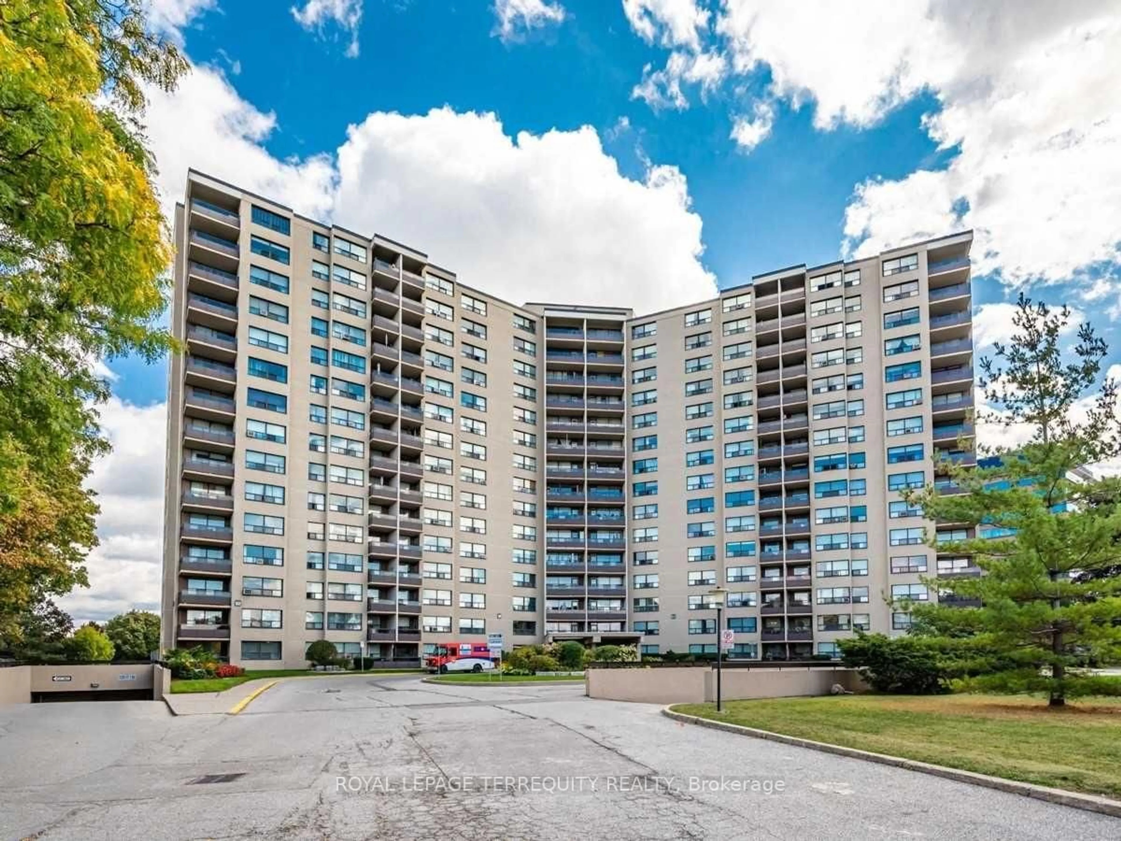 A pic from outside/outdoor area/front of a property/back of a property/a pic from drone, unknown for 451 The West Mall #715, Toronto Ontario M9C 1G1