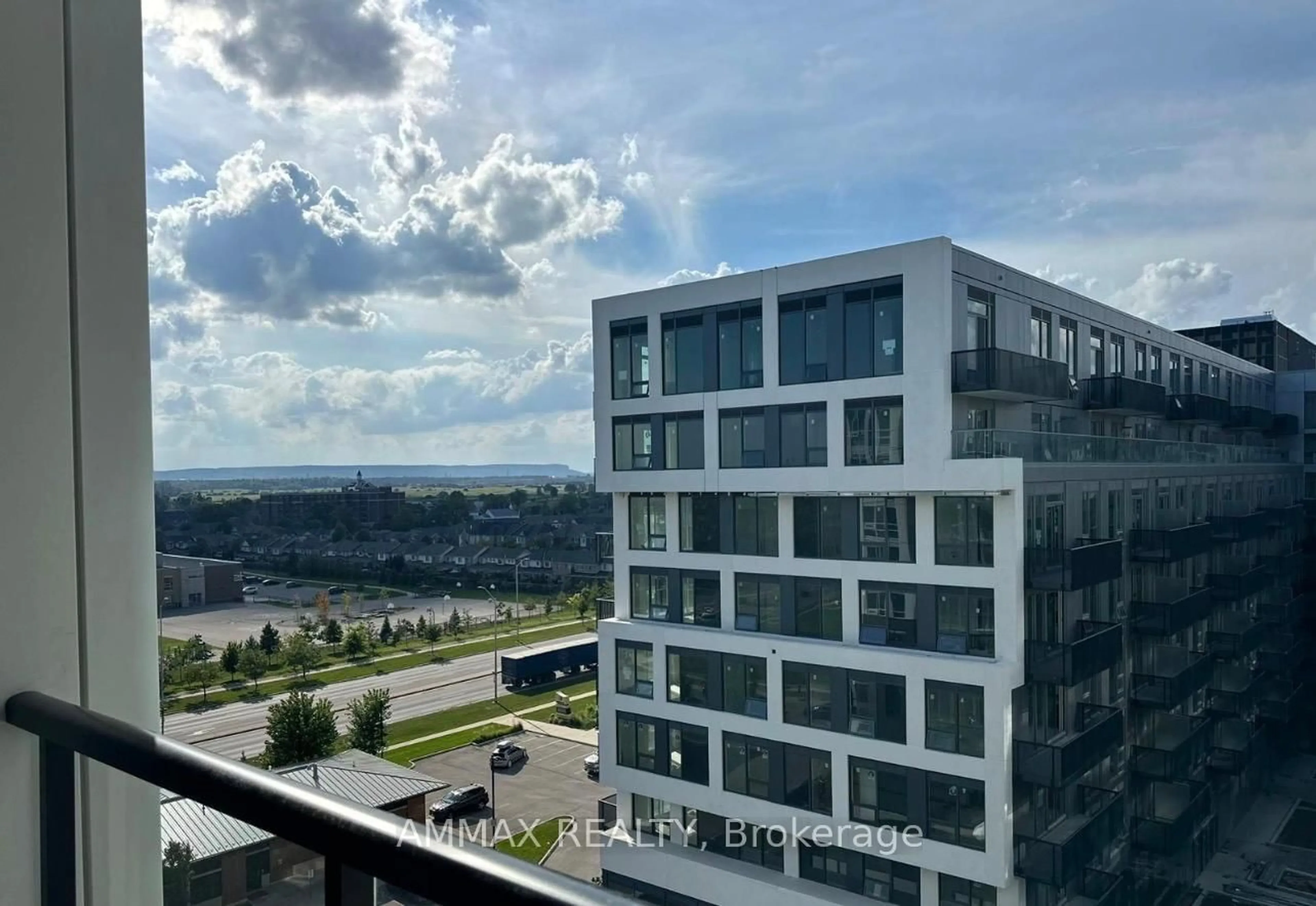 Balcony in the apartment, city buildings view from balcony for 3005 Pine Glen Rd #720, Oakville Ontario L6M 5P5