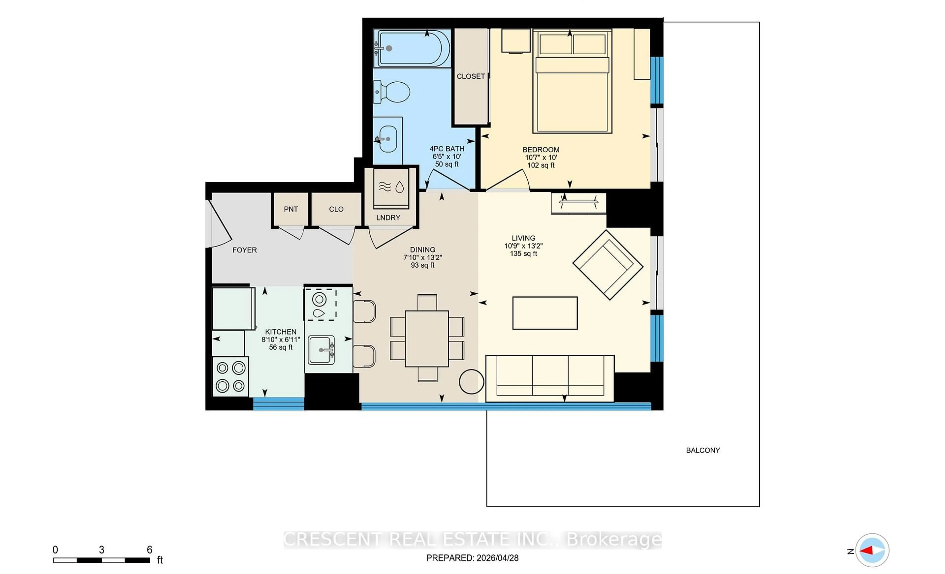 Floor plan for 16 Brookers Lane #2402, Toronto Ontario M8V 0A5